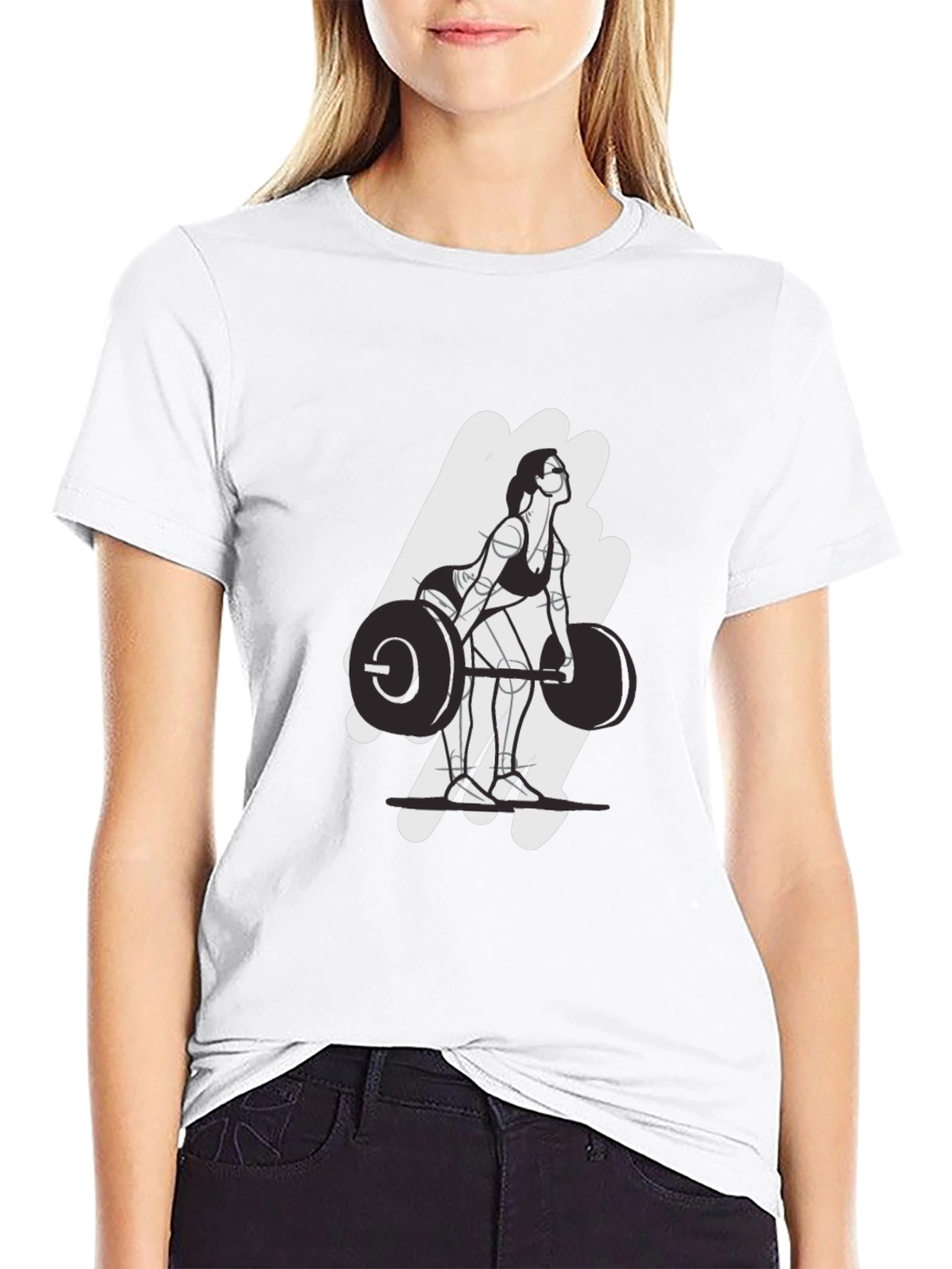Weightlifting Womans Graphic Tee - Black