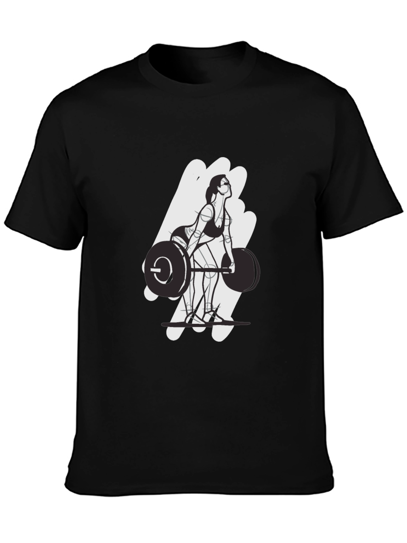 Weightlifting Womans Graphic Tee - Black
