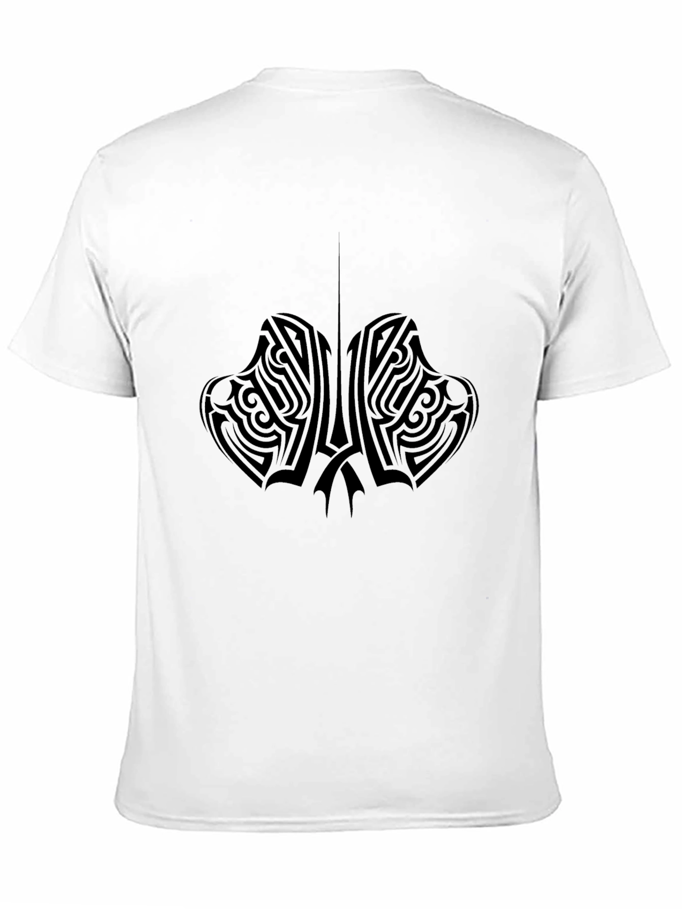 Tribal Tattoo Design Black T-Shirt for Men