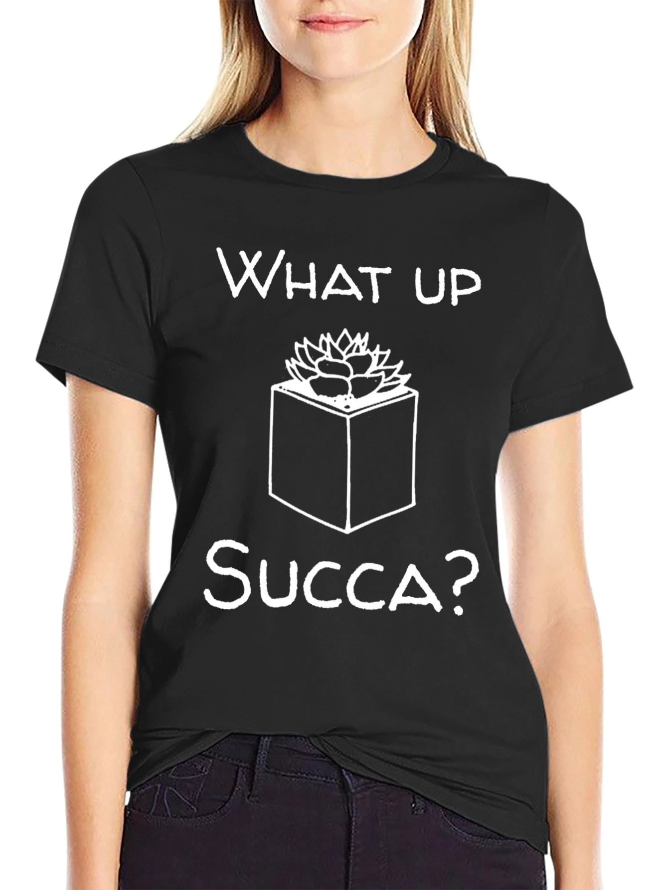 What Up Succa T-Shirt - Funny Plant Lover Tee