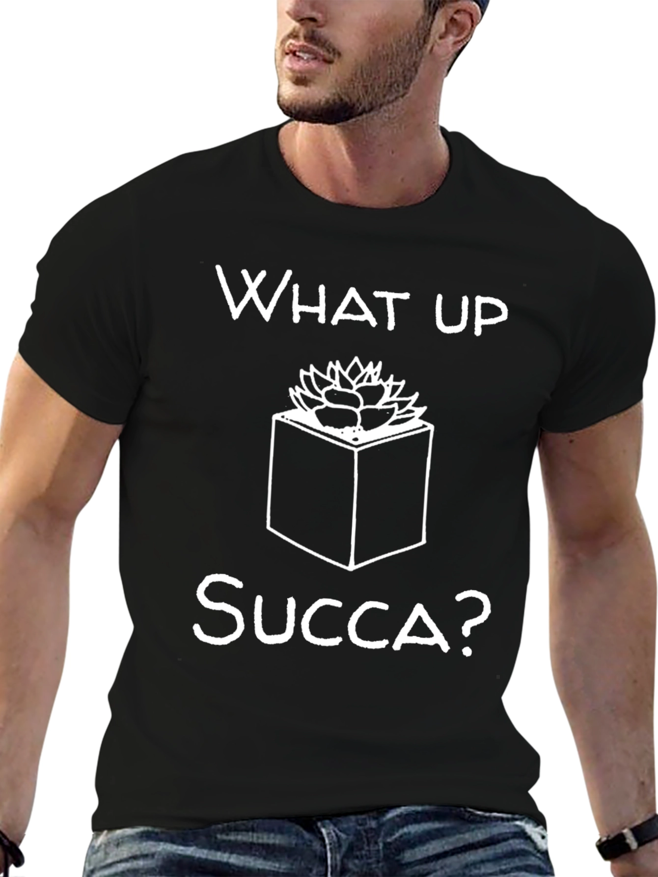 What Up Succa T-Shirt - Funny Plant Lover Tee