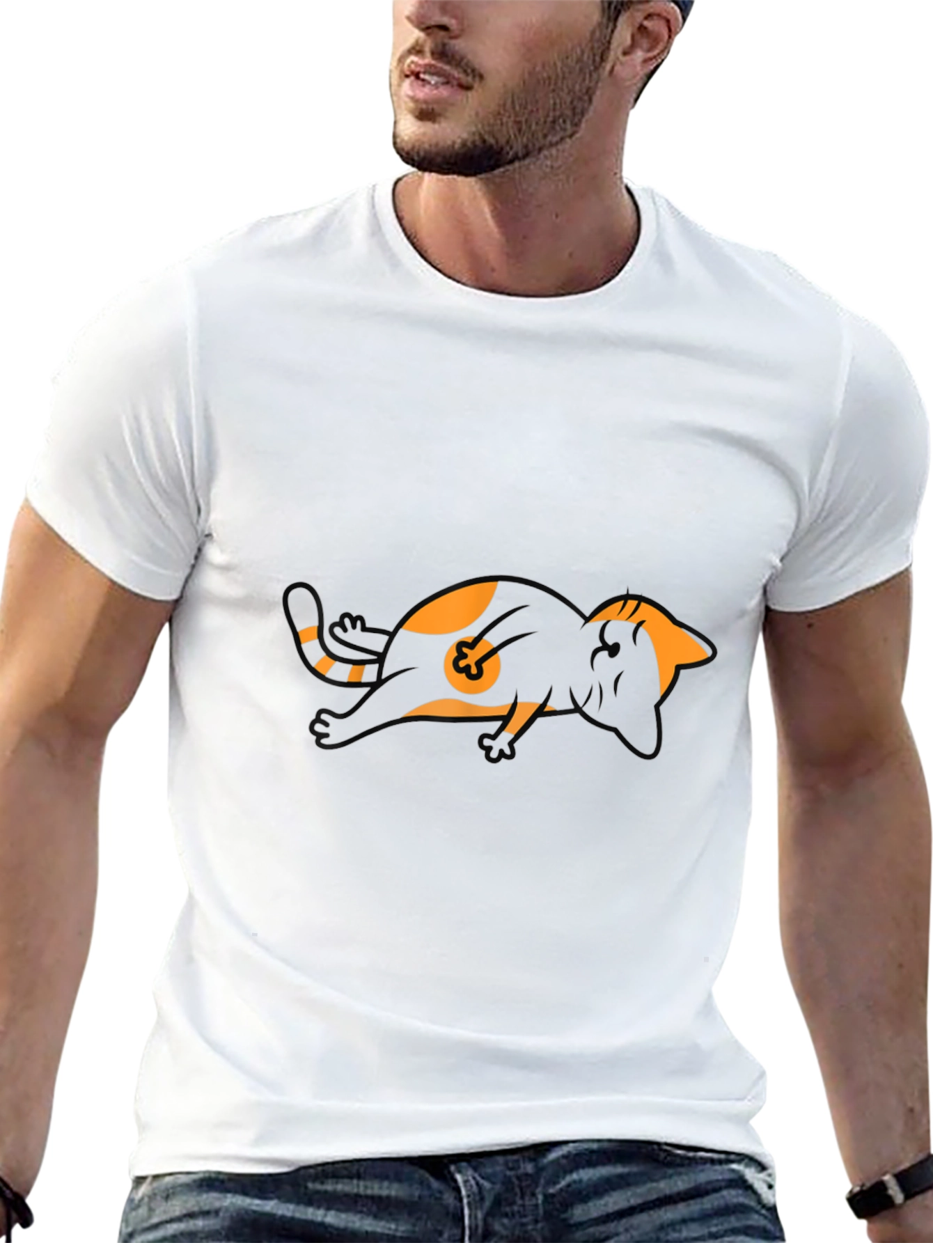 Cat Nap T-Shirt - Funny Lazy Feline Tee