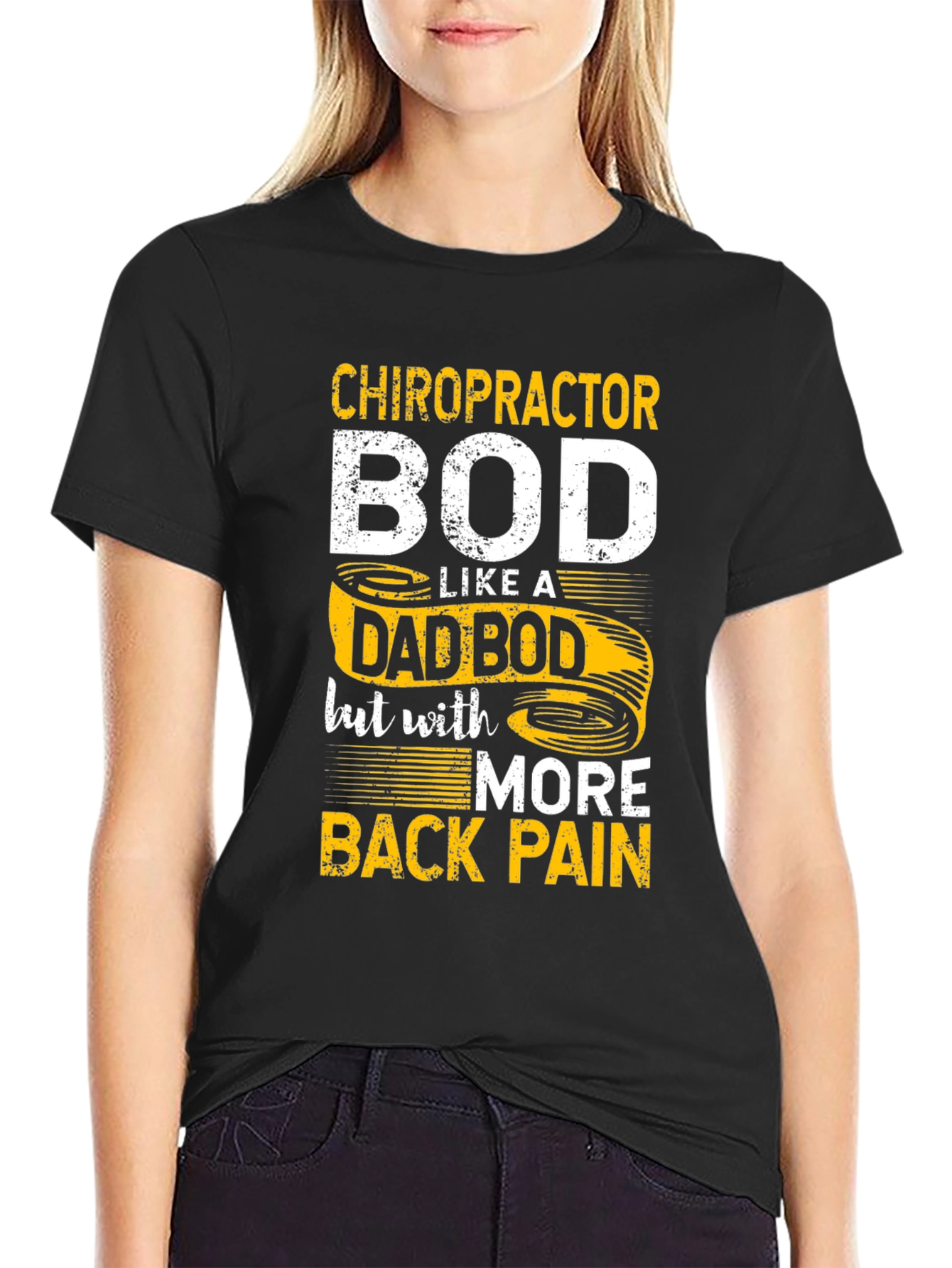 Chiropractor Dad Bod Graphic T-Shirt
