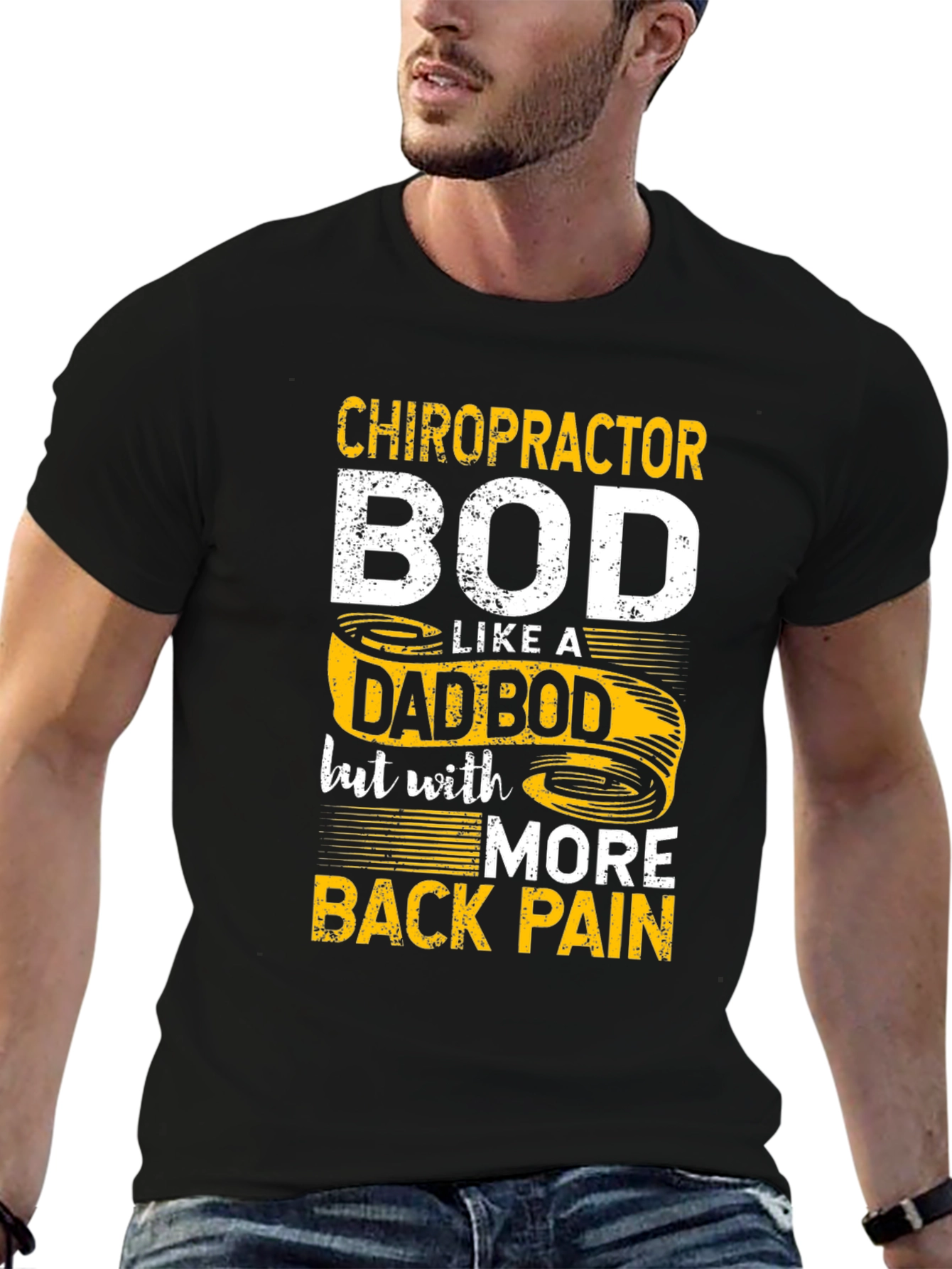 Chiropractor Dad Bod Graphic T-Shirt