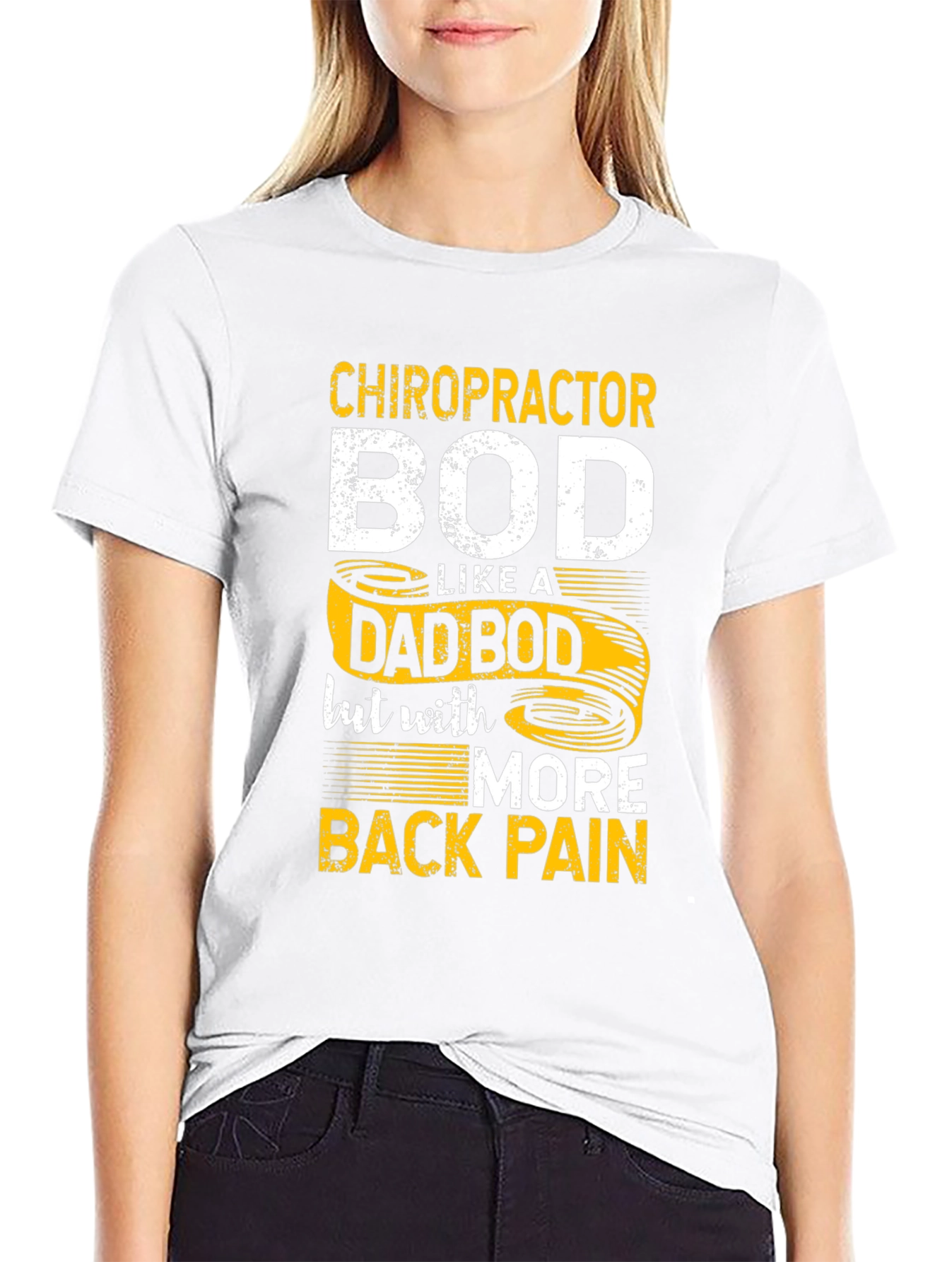 Chiropractor Dad Bod Graphic T-Shirt