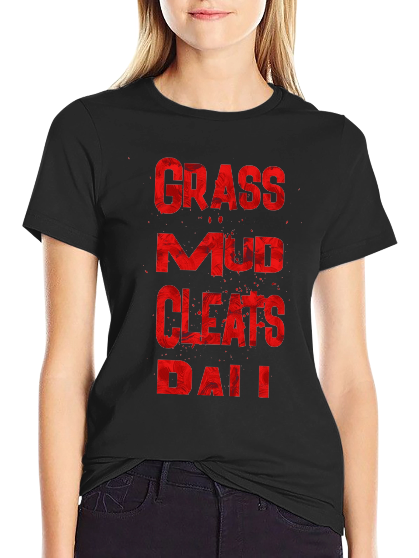 Grass Mud Cleats Dad Funny T-Shirt