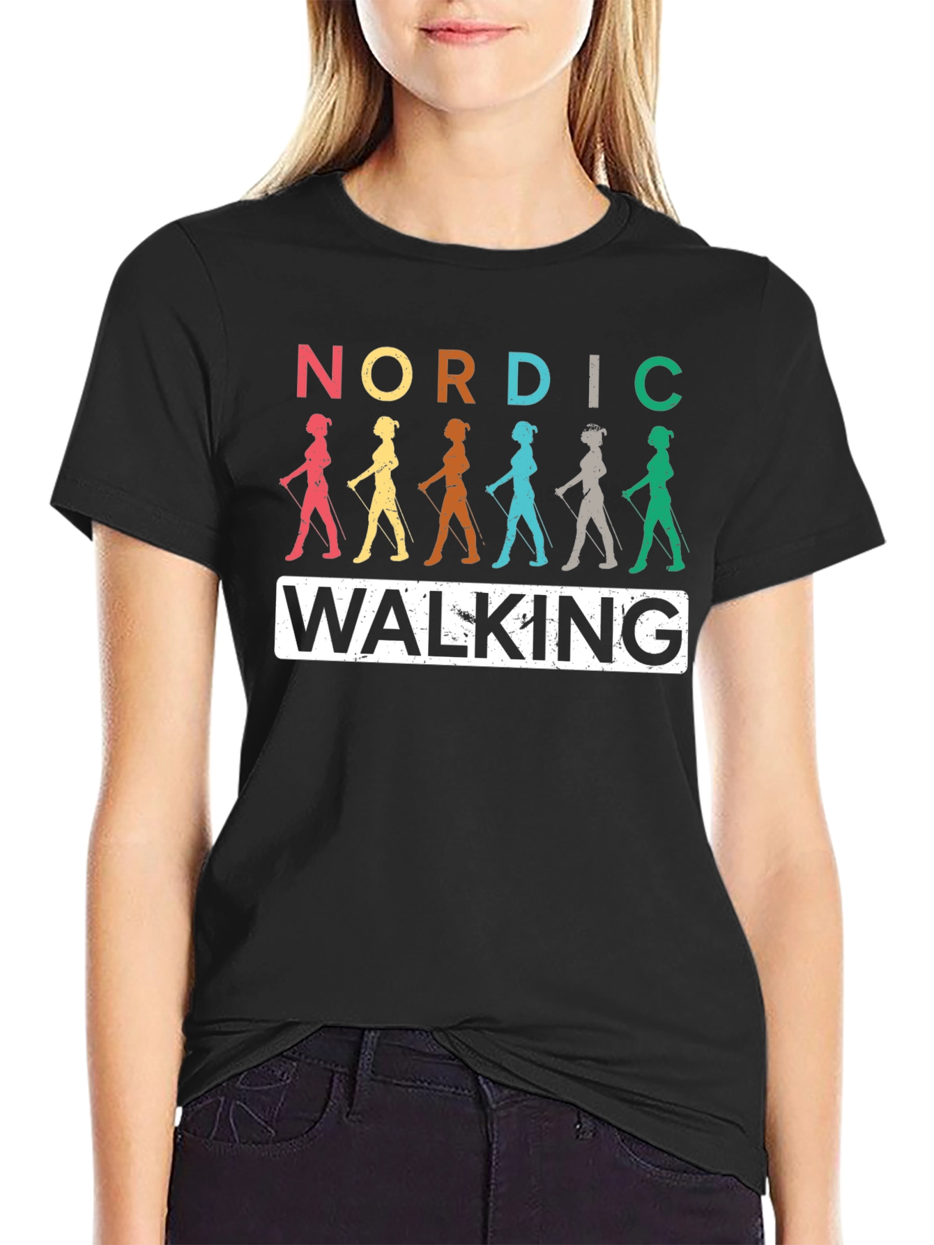 Nordic Walking Graphic T-Shirt