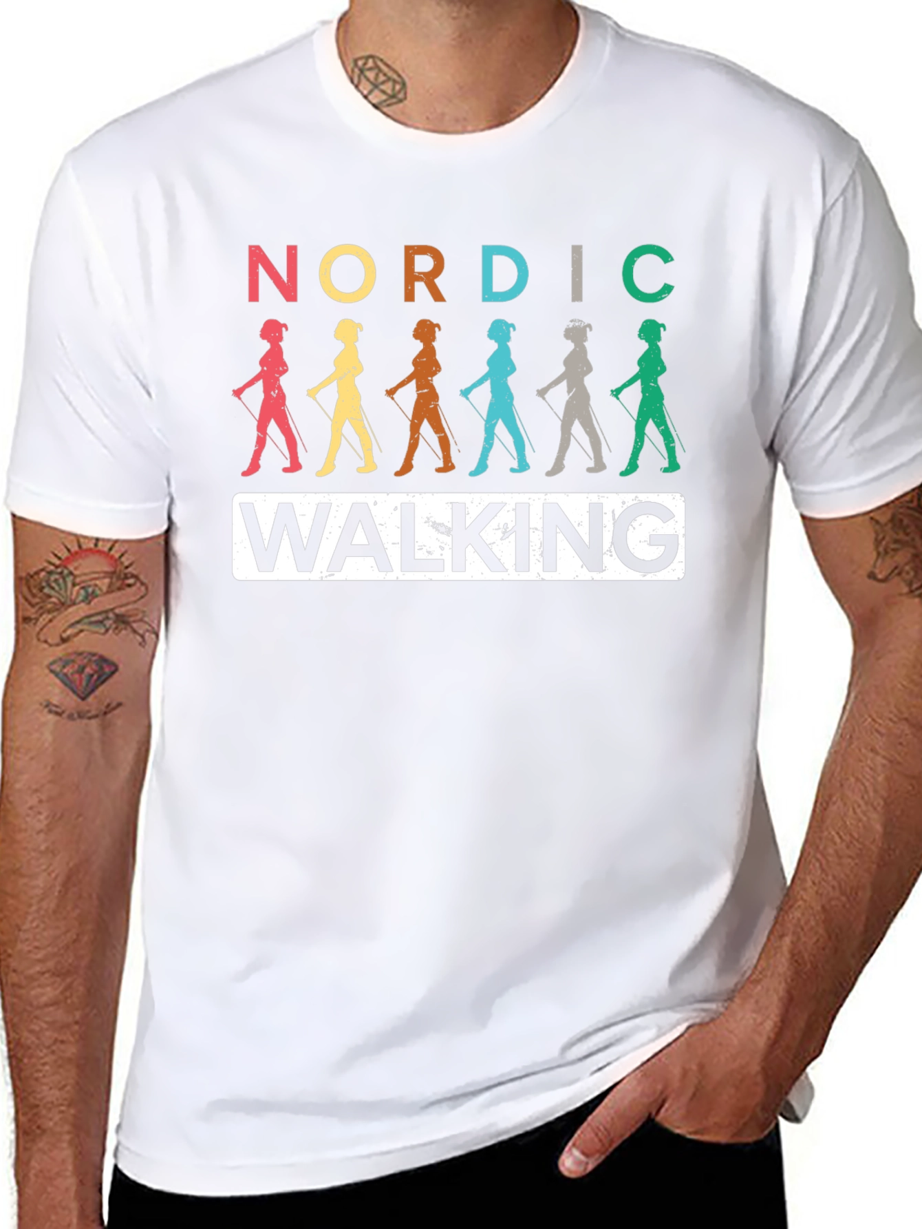 Nordic Walking Graphic T-Shirt