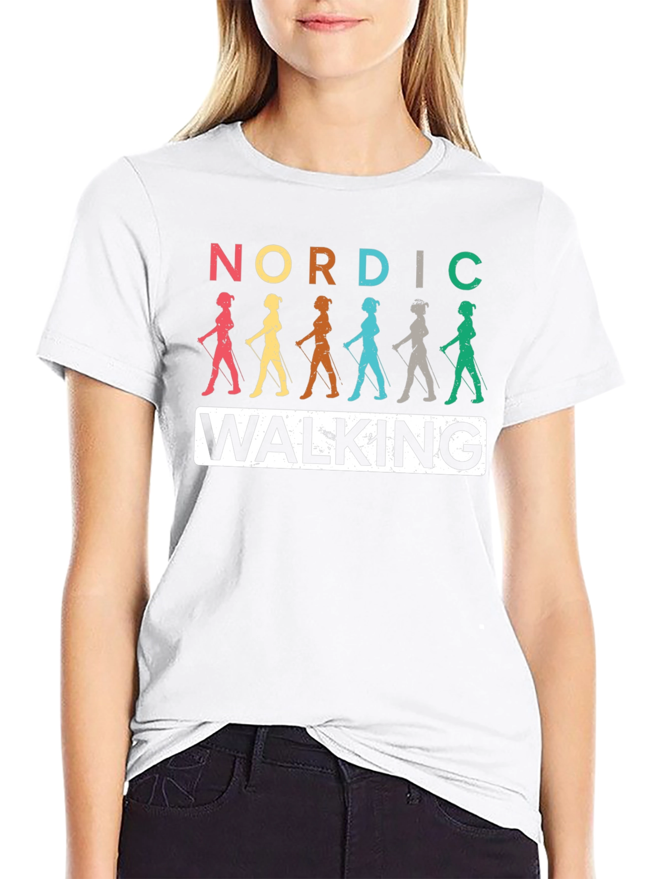 Nordic Walking Graphic T-Shirt