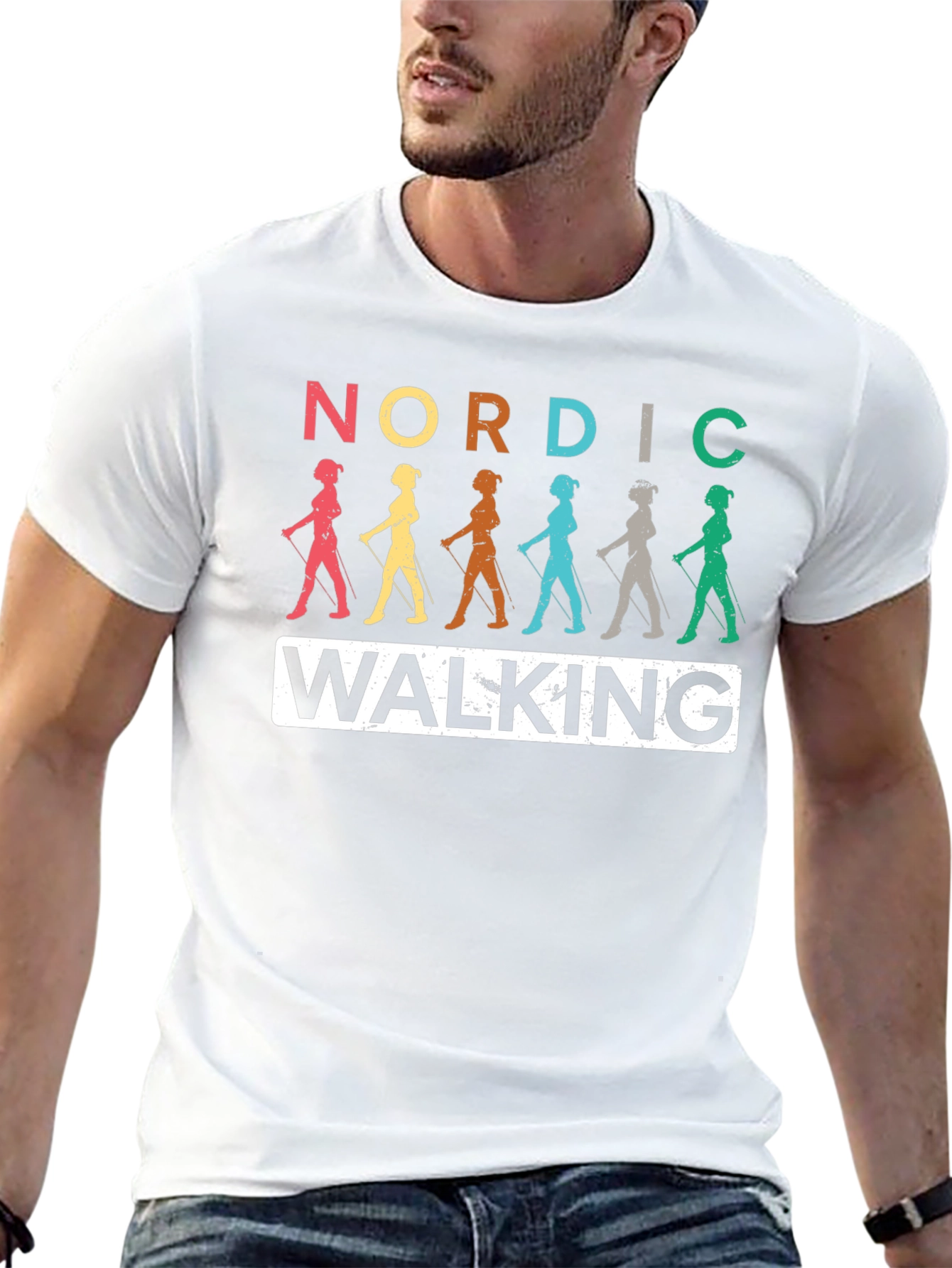 Nordic Walking Graphic T-Shirt