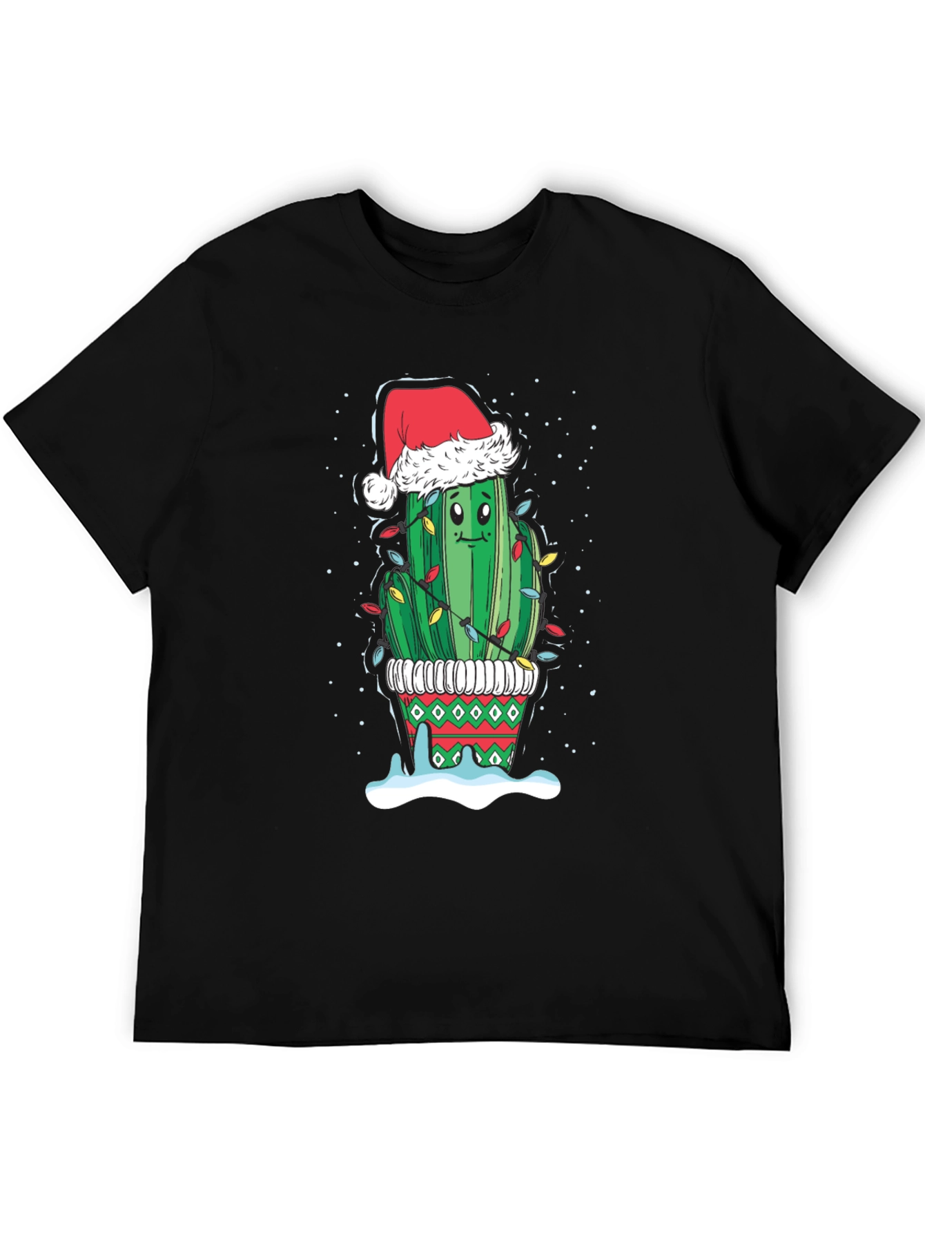 Christmas Cactus T-Shirt Festive Holiday Tee