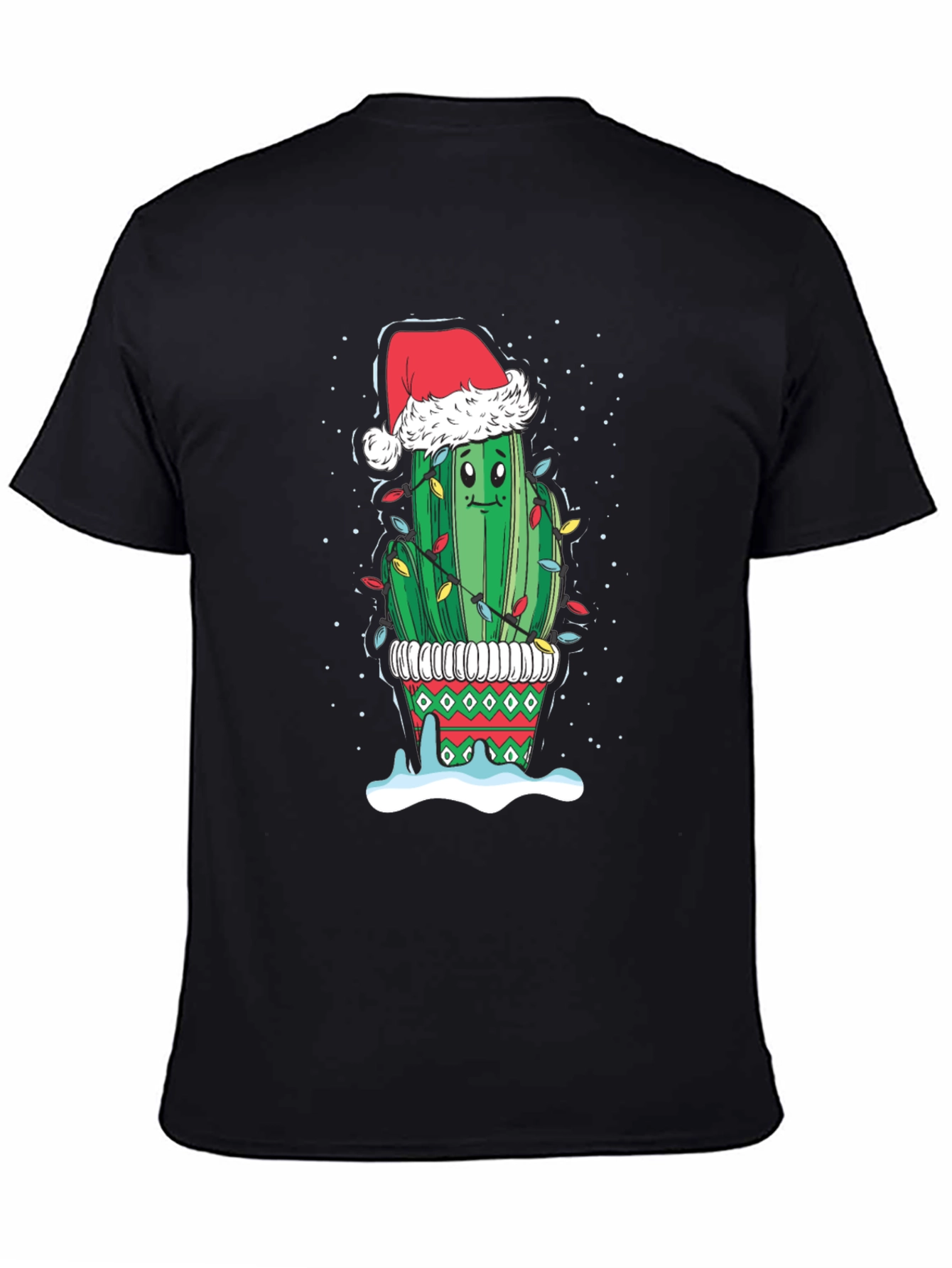 Christmas Cactus T-Shirt Festive Holiday Tee