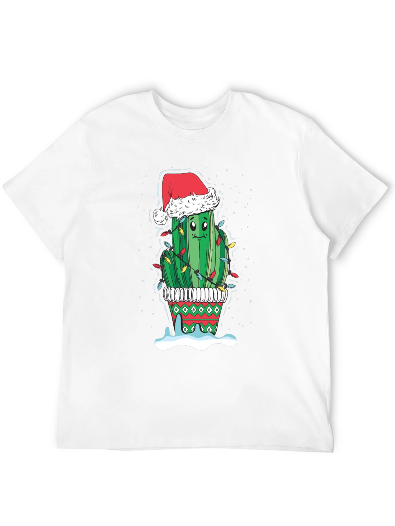 Christmas Cactus T-Shirt Festive Holiday Tee