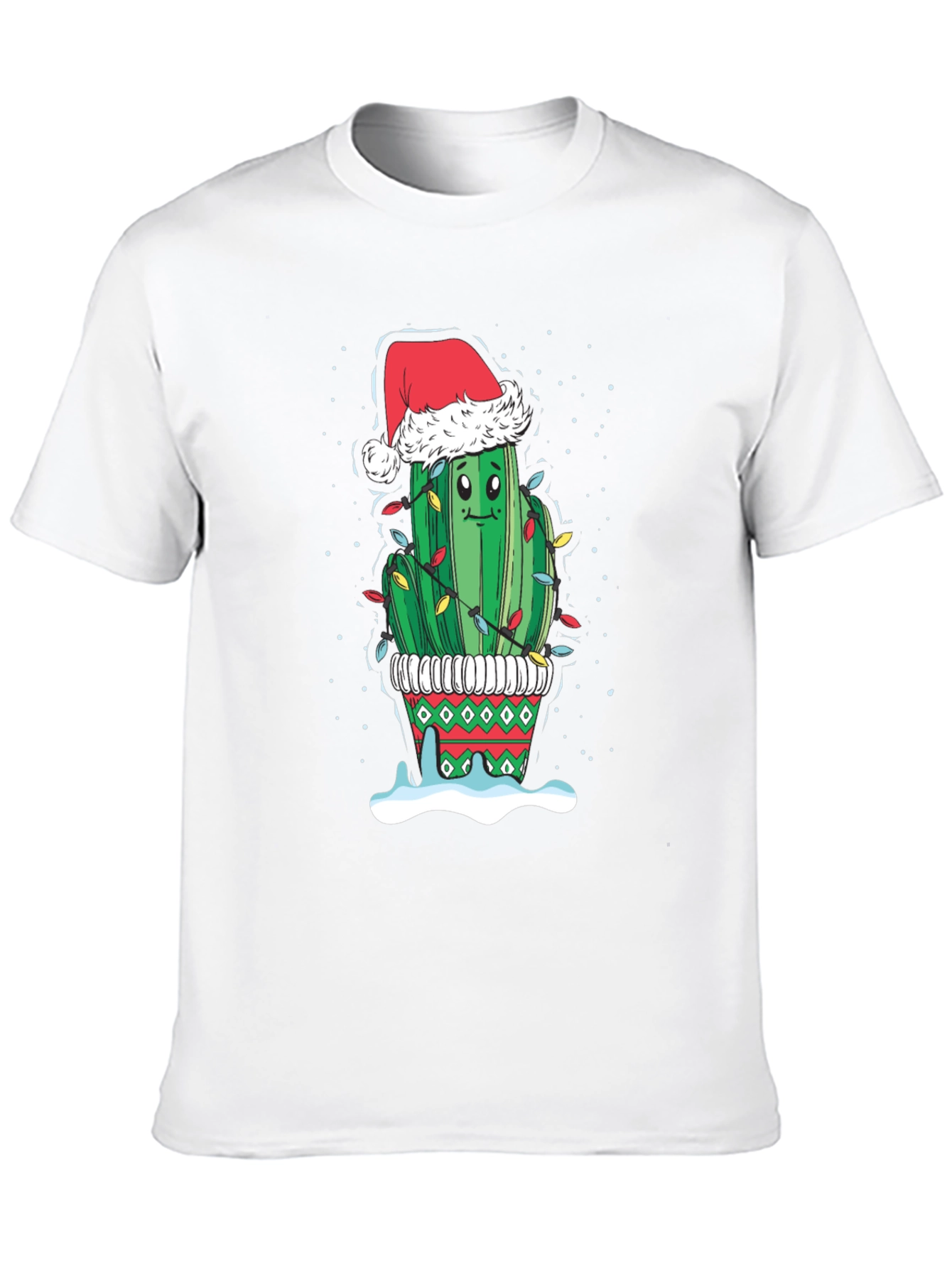 Christmas Cactus T-Shirt Festive Holiday Tee