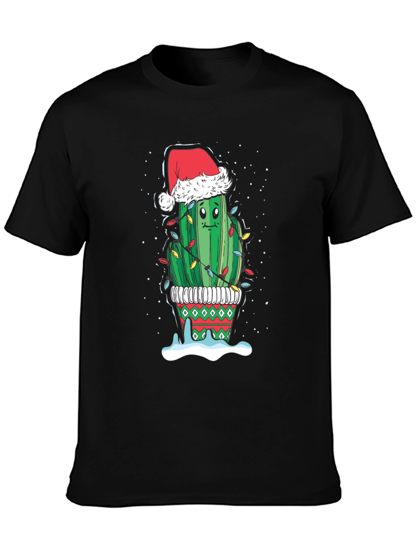 Christmas Cactus T-Shirt Festive Holiday Tee