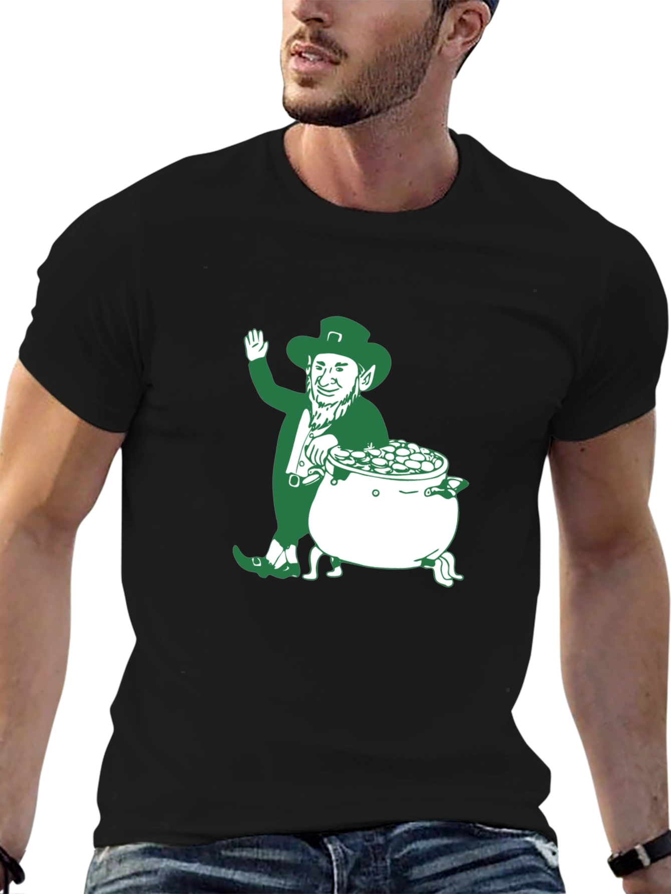 Lucky Leprechaun Graphic T-Shirt