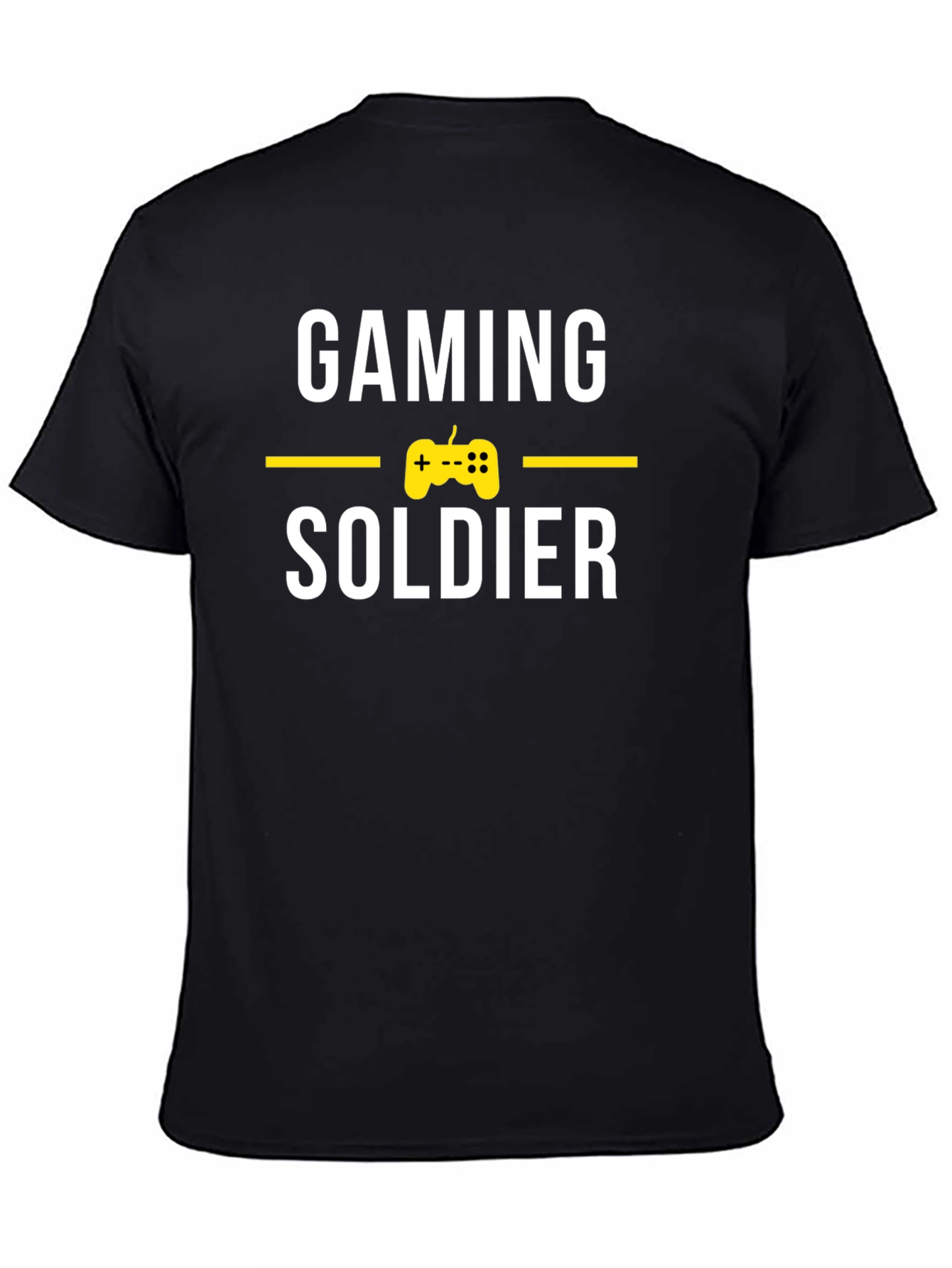 Gaming Soldier T-Shirt - Black Gamer Tee