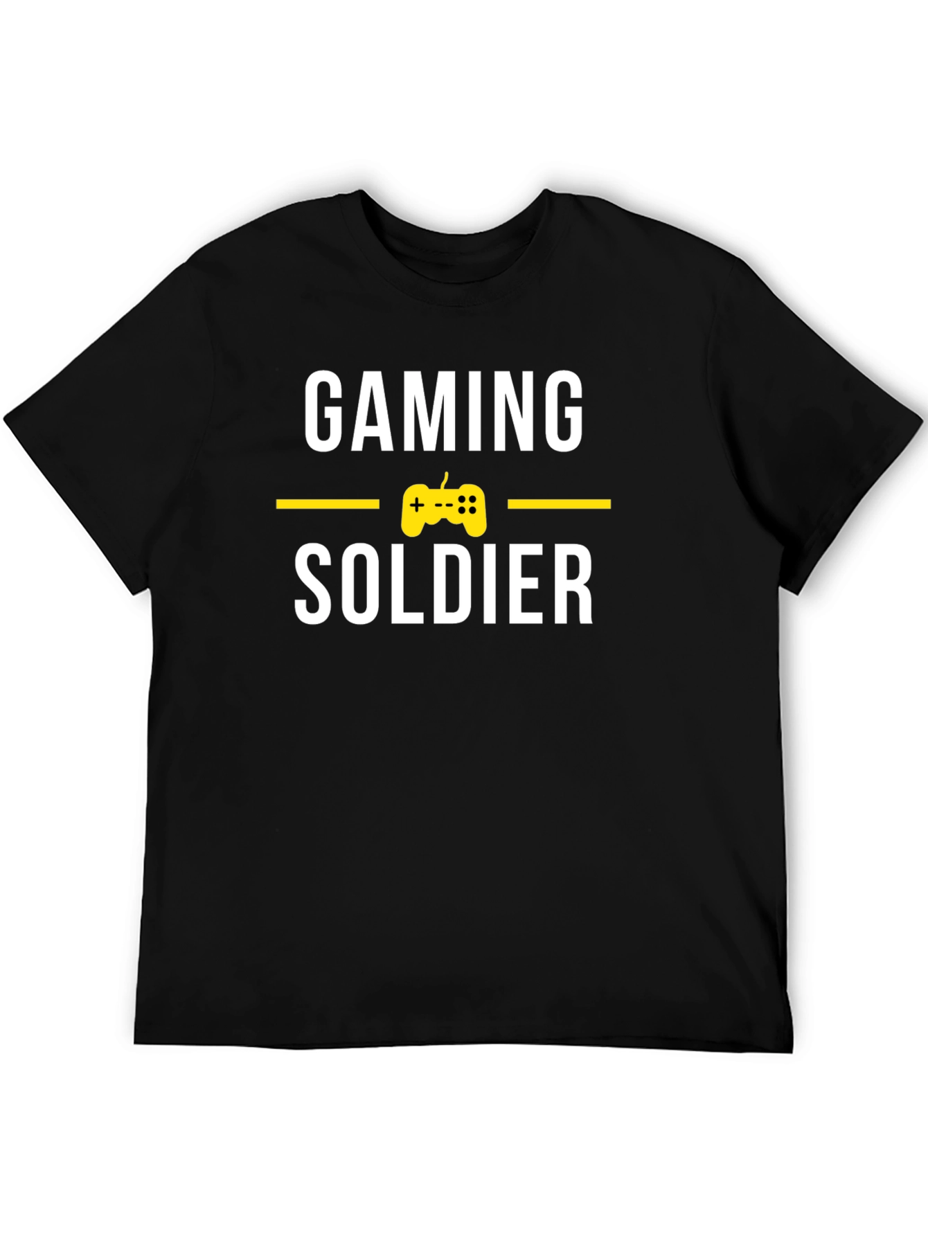 Gaming Soldier T-Shirt - Black Gamer Tee