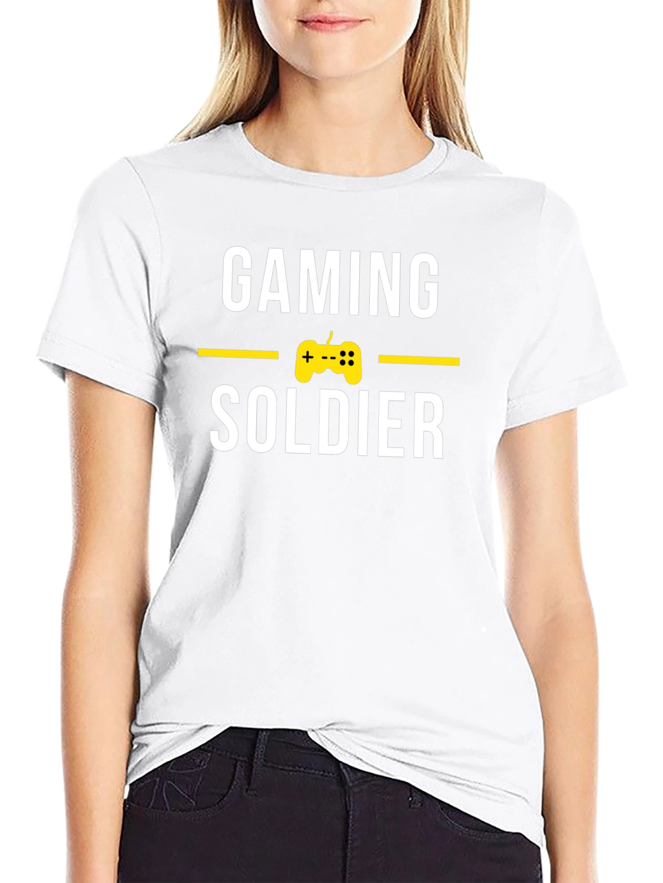 Gaming Soldier T-Shirt - Black Gamer Tee