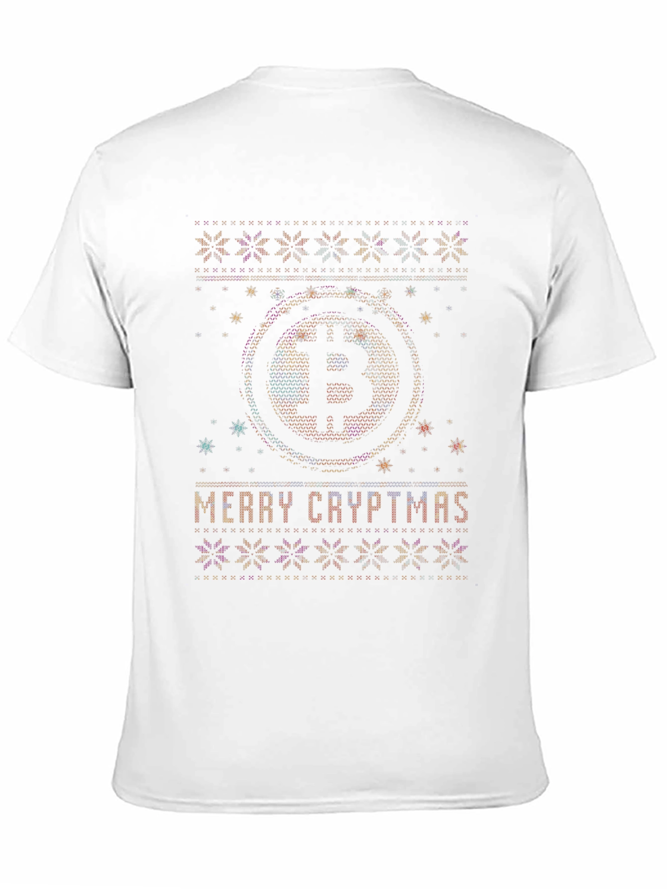 Merry Cryptmas Bitcoin Ugly Christmas Sweater T-Shirt