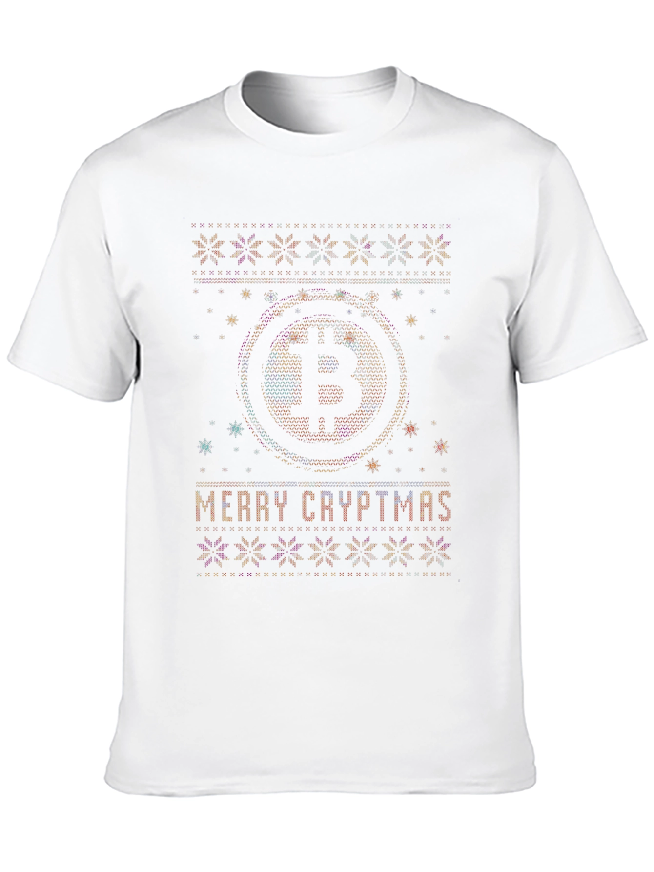 Merry Cryptmas Bitcoin Ugly Christmas Sweater T-Shirt