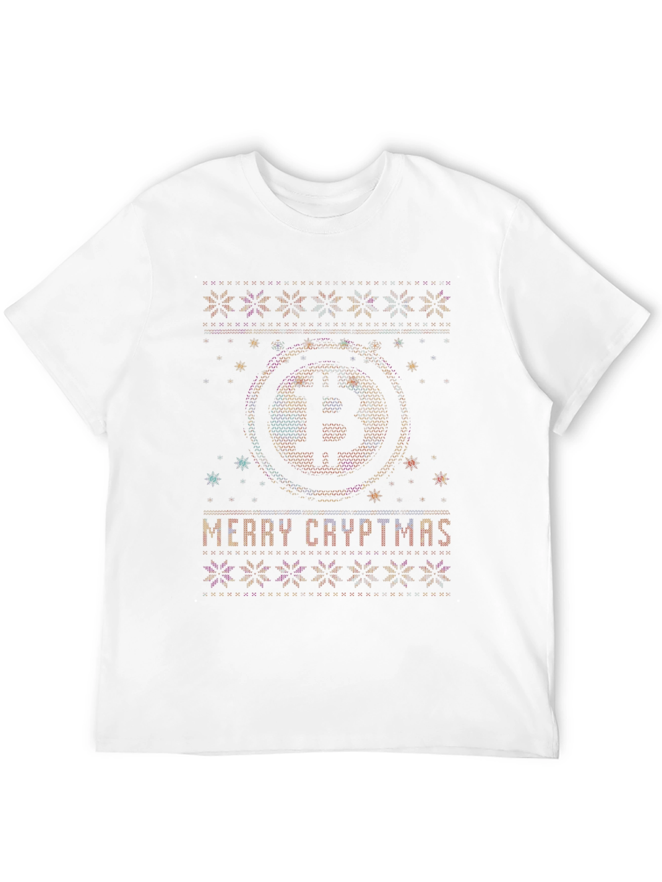 Merry Cryptmas Bitcoin Ugly Christmas Sweater T-Shirt