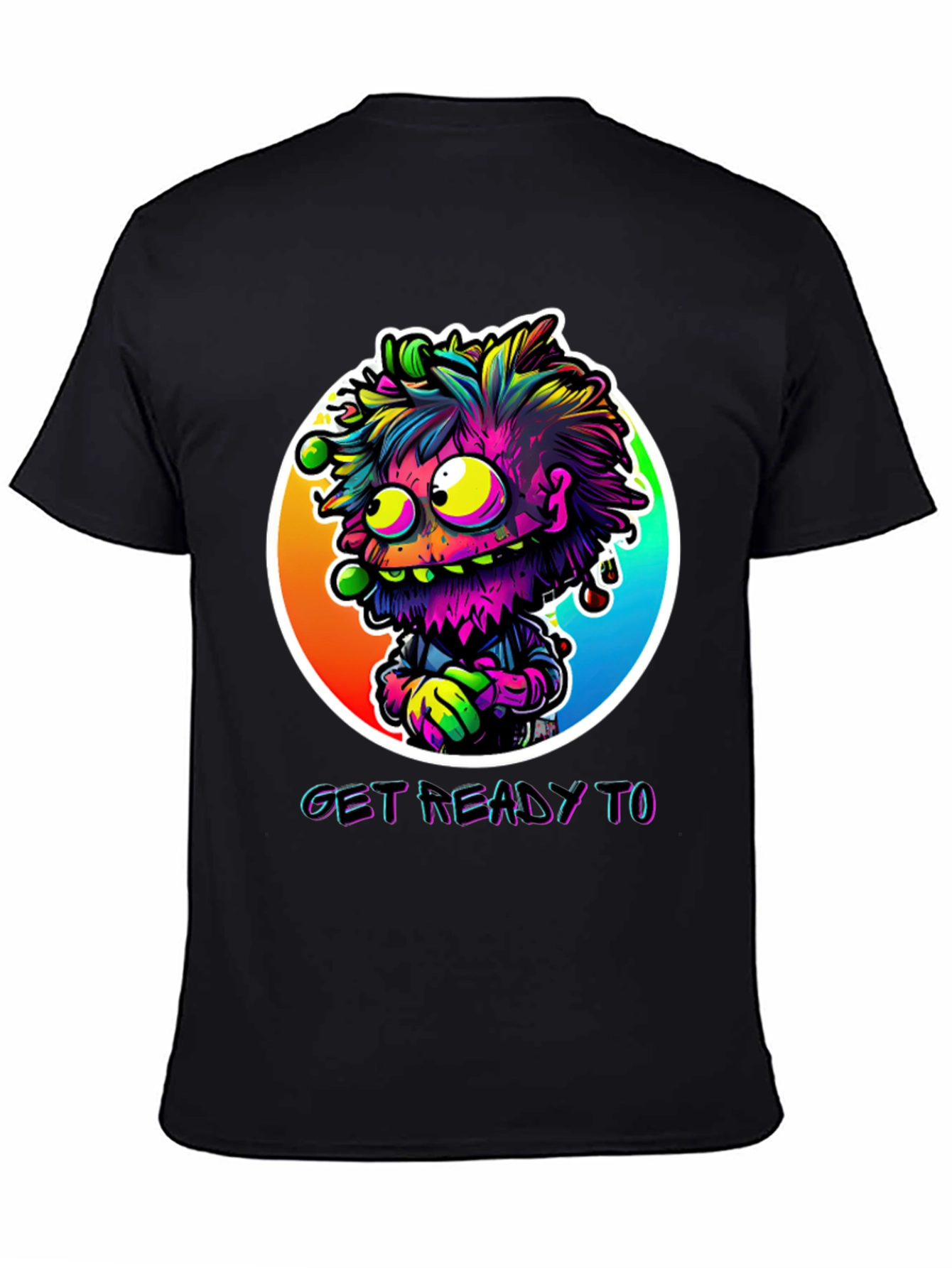 Get Ready To Graphic Tee - Funky Monster Design
