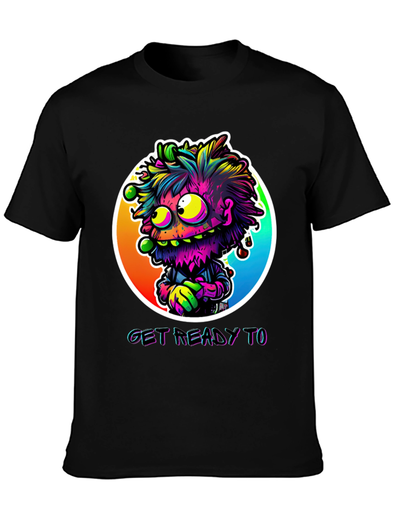 Get Ready To Graphic Tee - Funky Monster Design