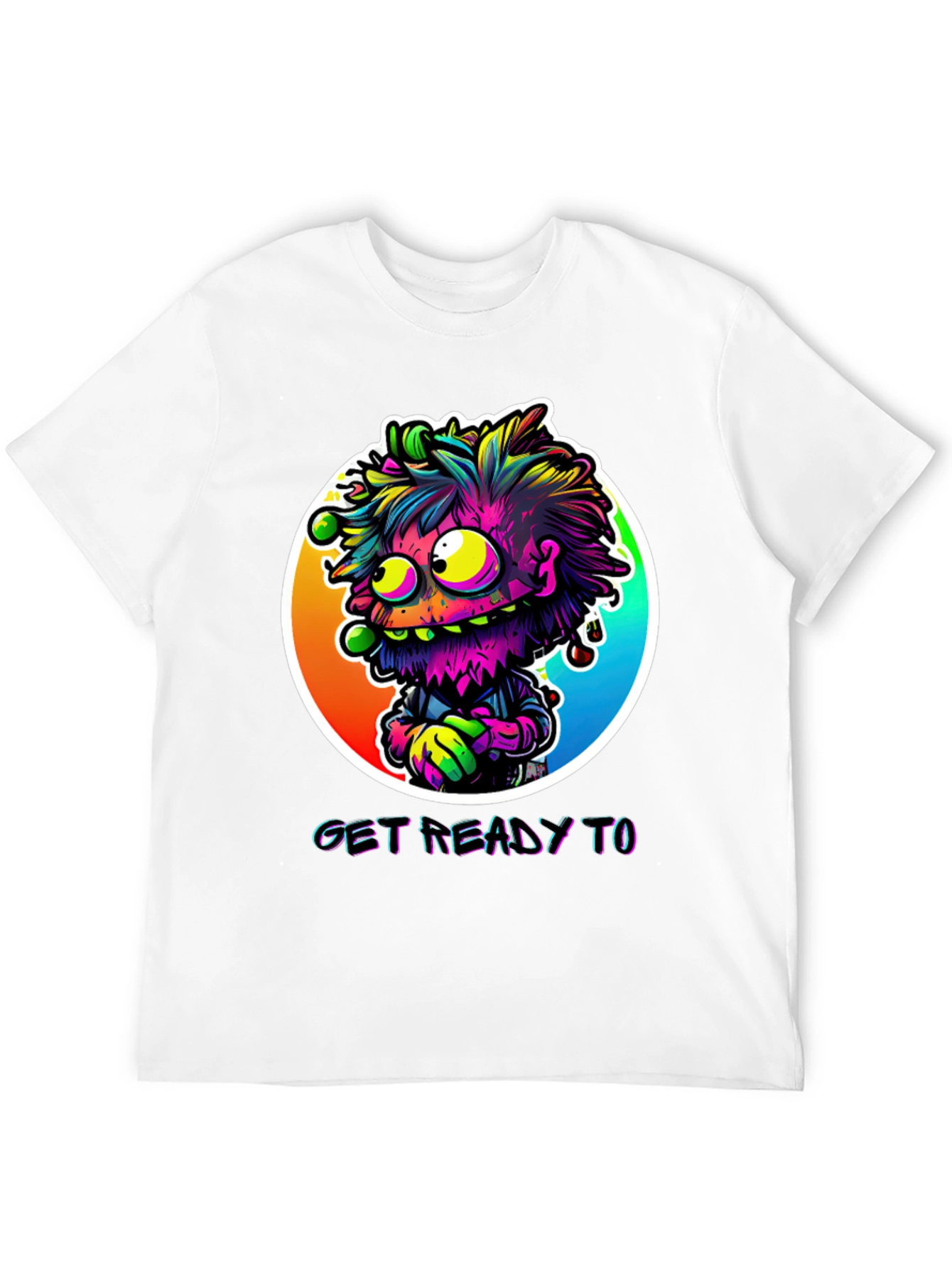 Get Ready To Graphic Tee - Funky Monster Design