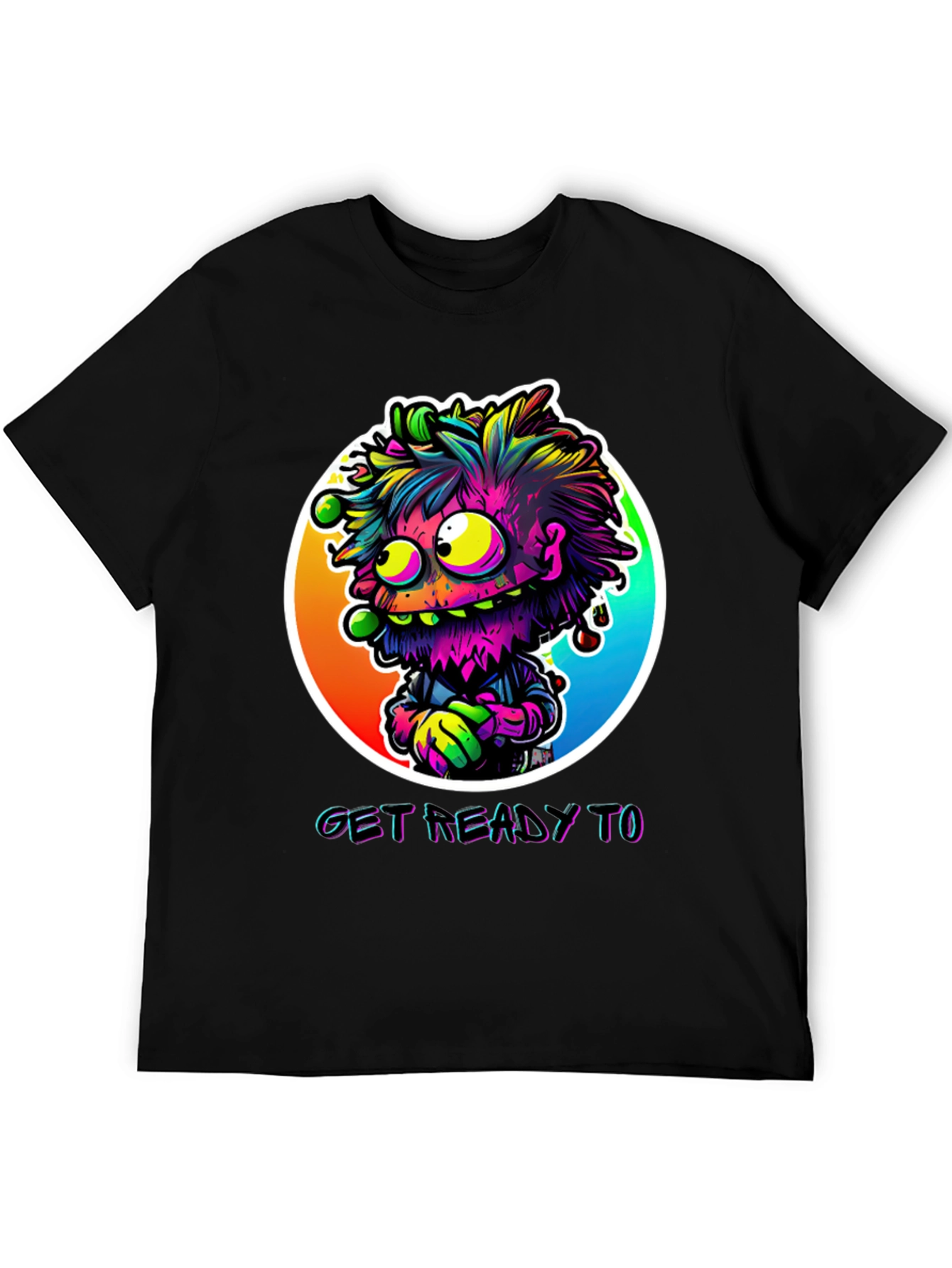 Get Ready To Graphic Tee - Funky Monster Design