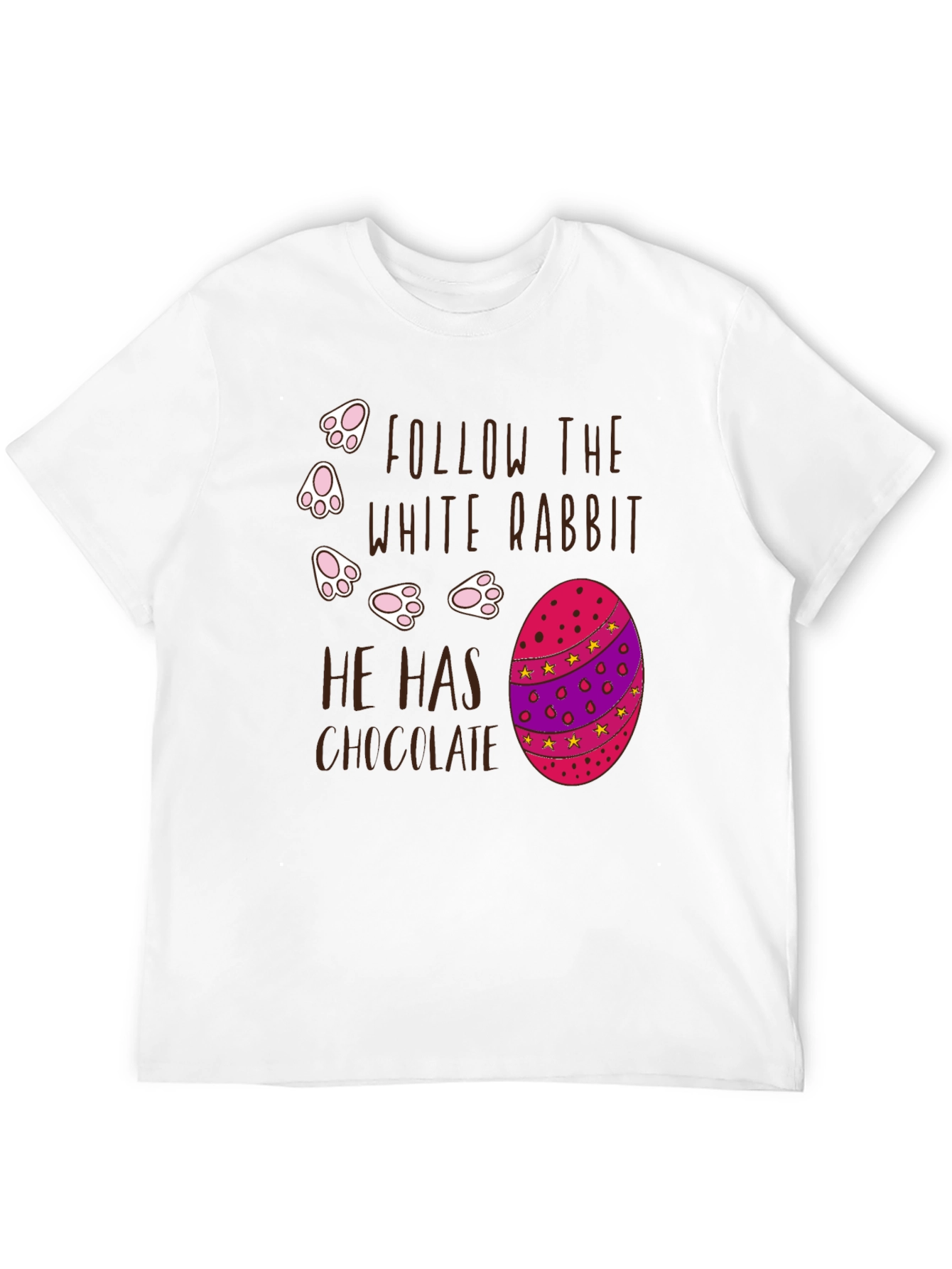 Easter Follow White Rabbit T-Shirt