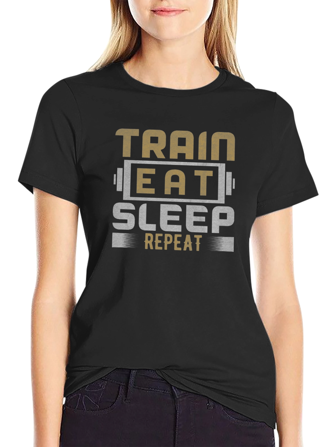 Train Eat Sleep Repeat Gym T-Shirt