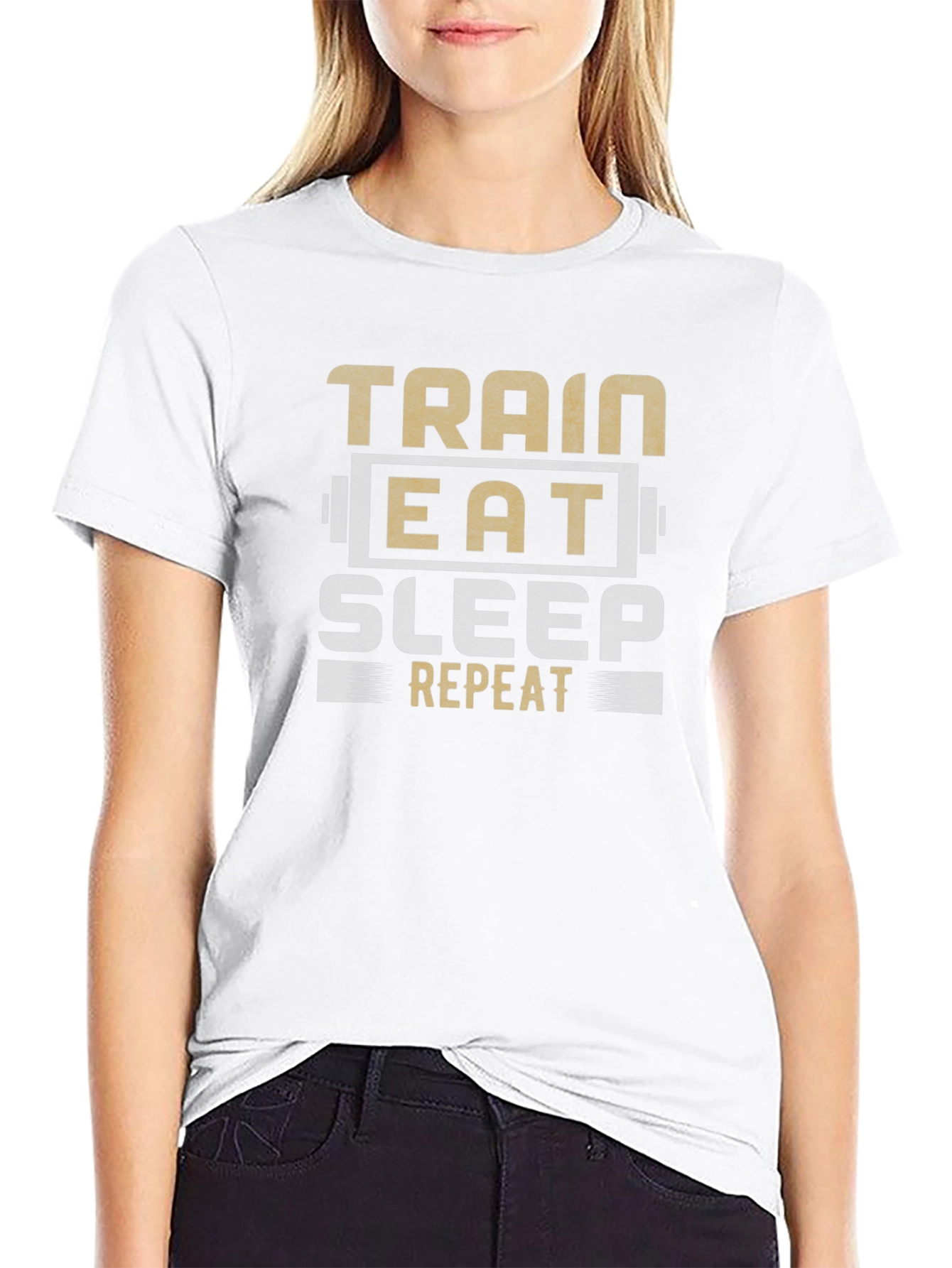 Train Eat Sleep Repeat Gym T-Shirt