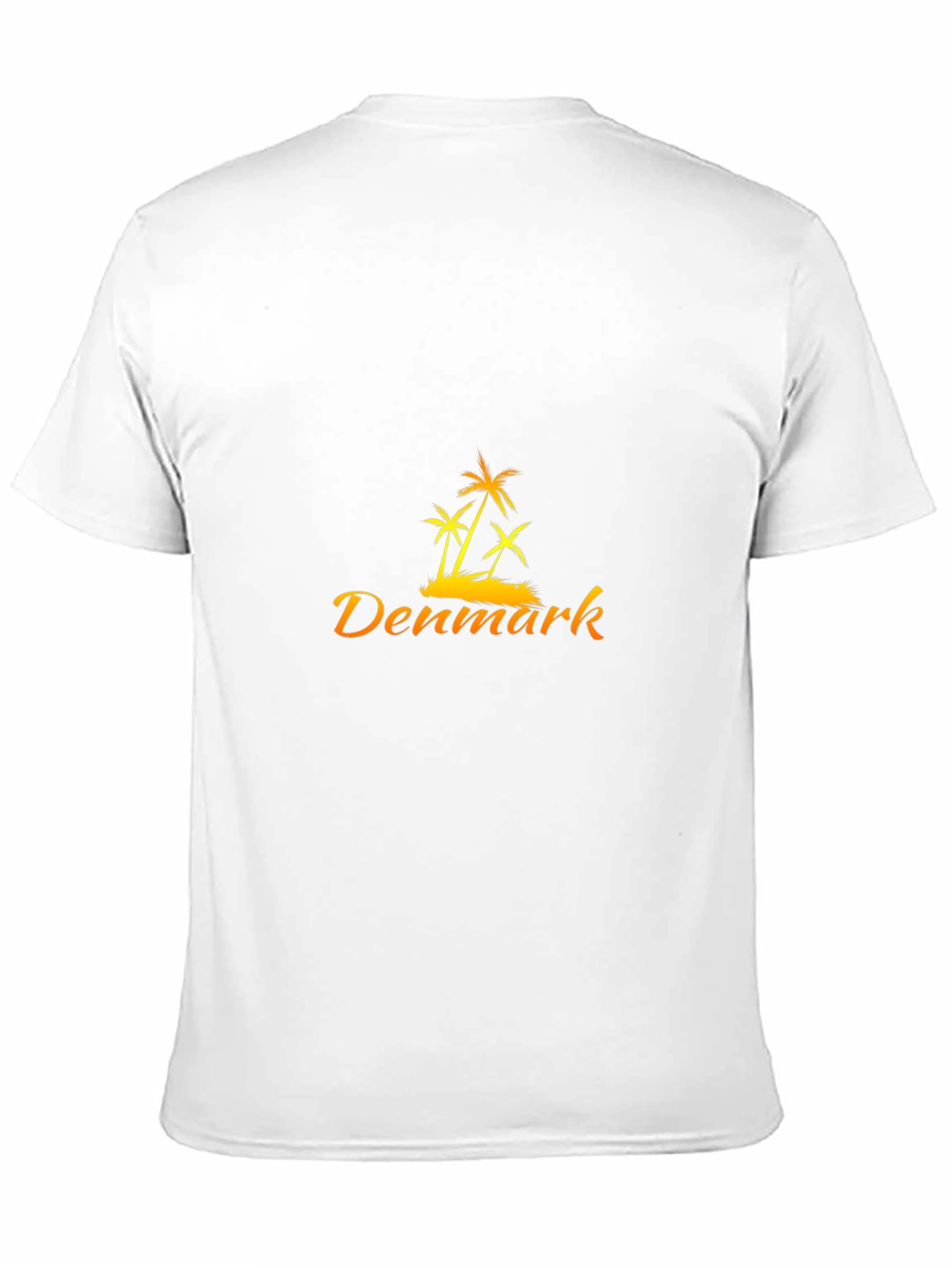 Denmark Palm Tree T-Shirt - Black Casual