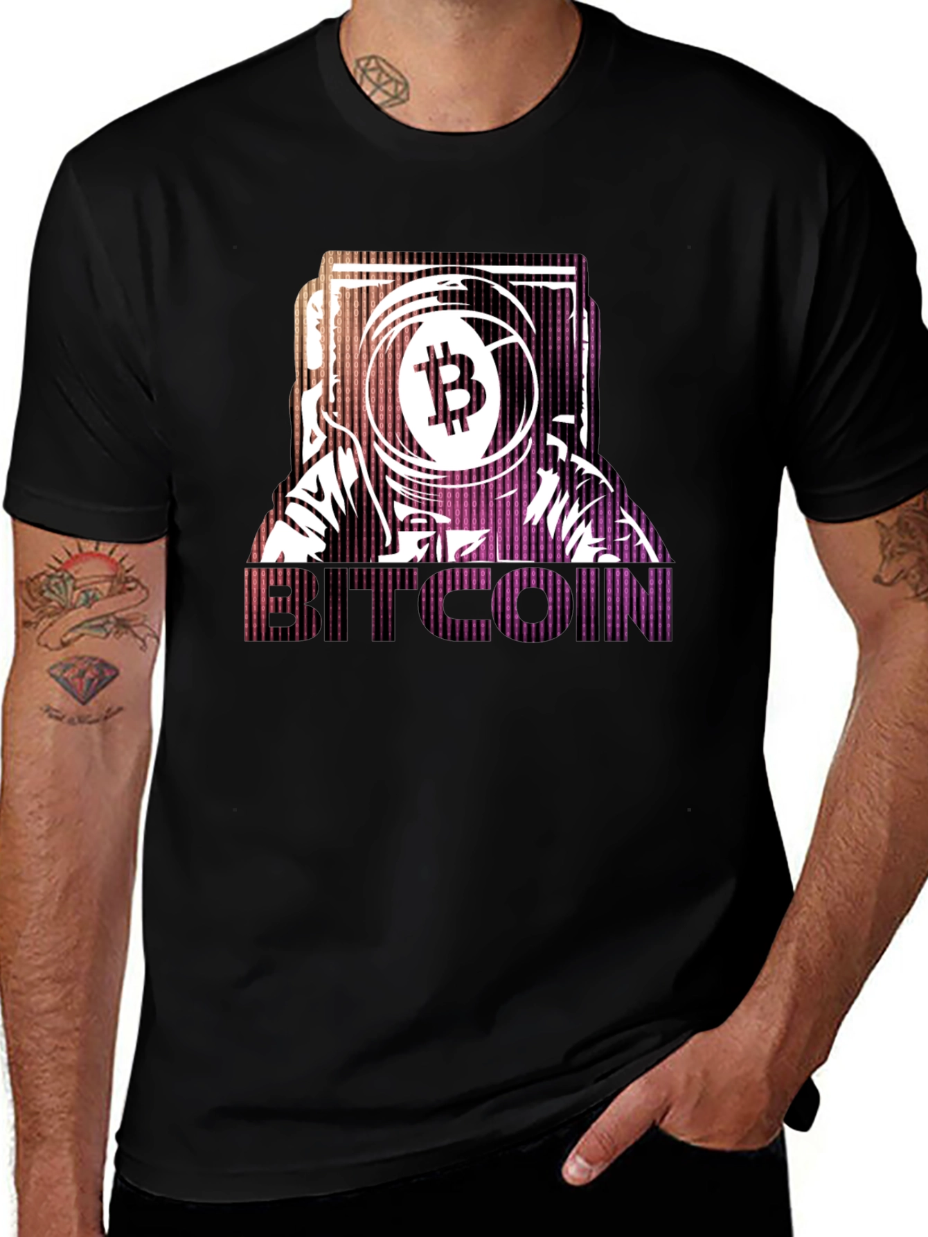 Bitcoin Astronaut Black T-Shirt