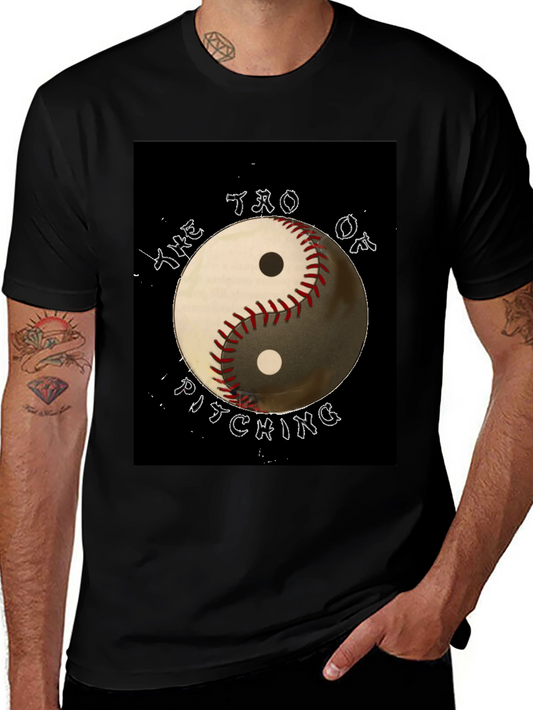 Yin Yang Baseball T-Shirt - Tao of Pitching Graphic Tee