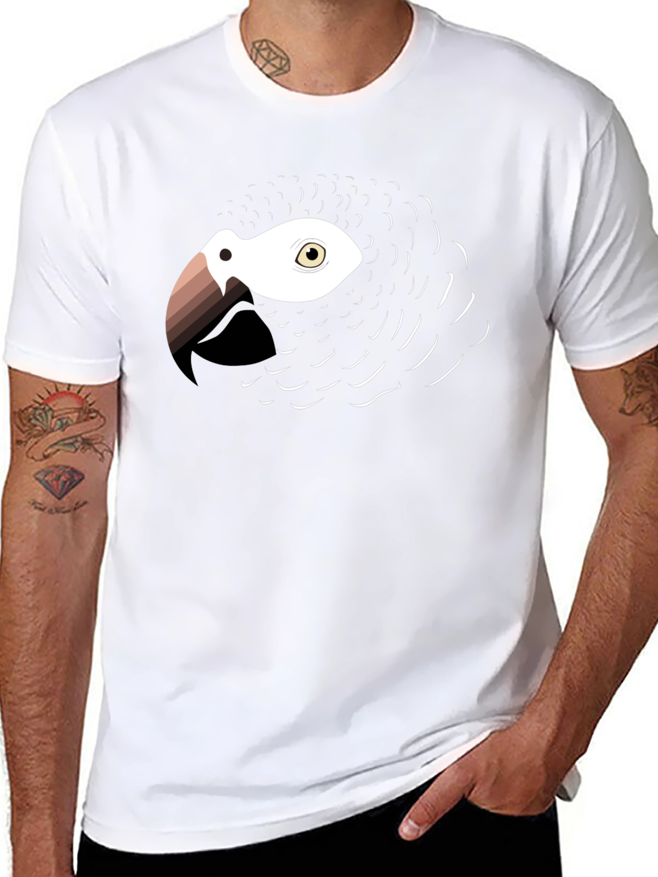 Parrot Graphic Tee - Stylish Bird Lovers T-Shirt