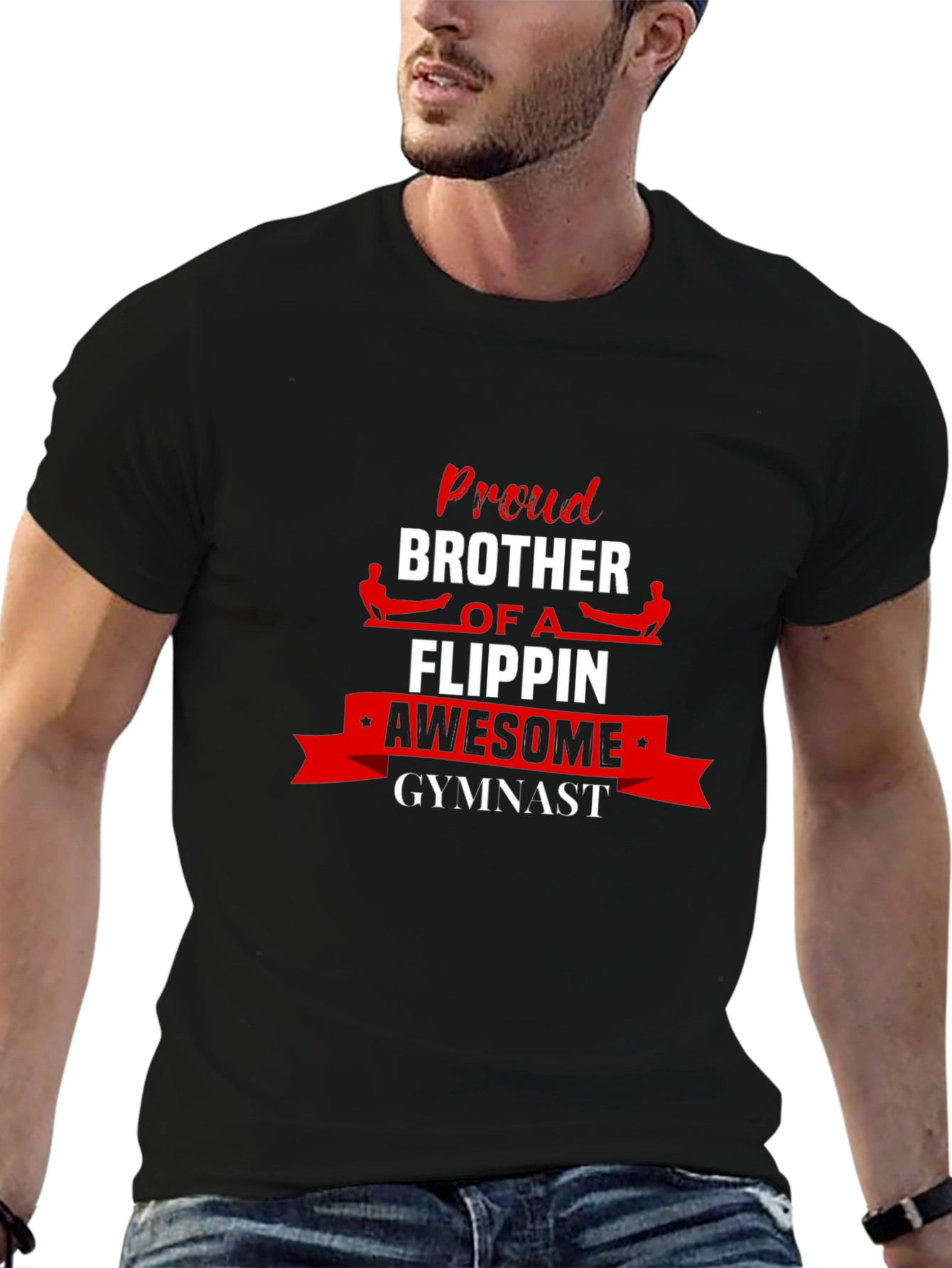 Proud Gymnast Brother Graphic Tee