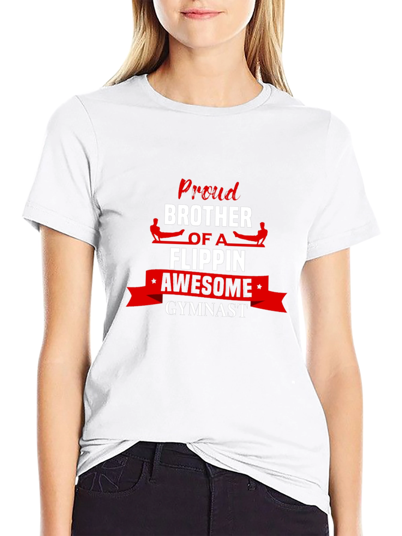 Proud Gymnast Brother Graphic Tee