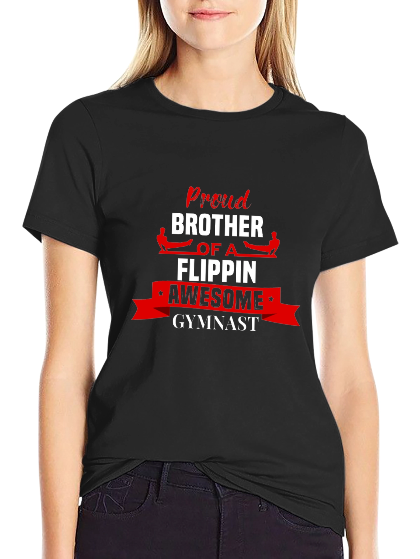 Proud Gymnast Brother Graphic Tee