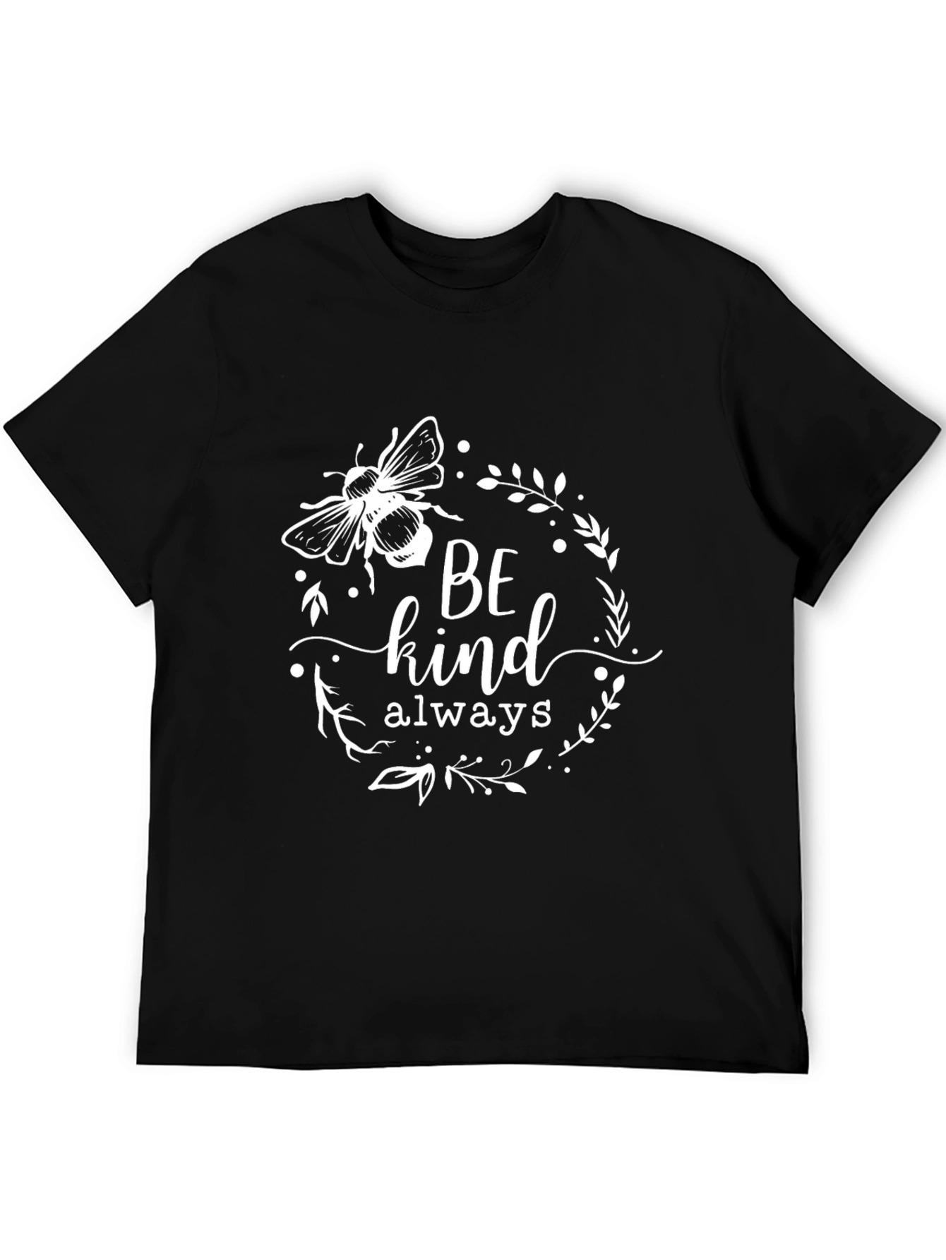 Bee Kind Always Black Graphic Tee