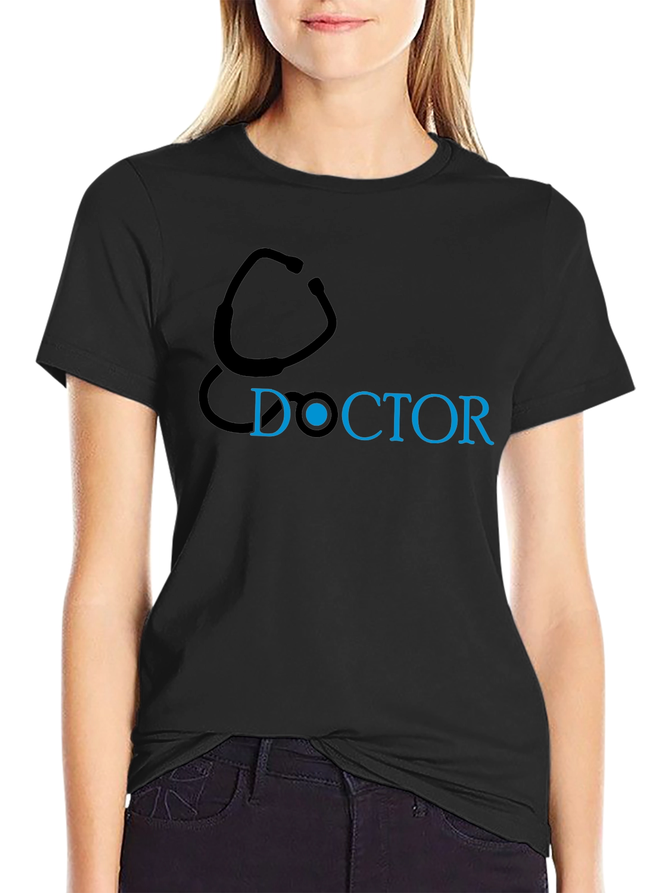 Doctor Stethoscope Graphic T-Shirt - Medical Professional Apparel