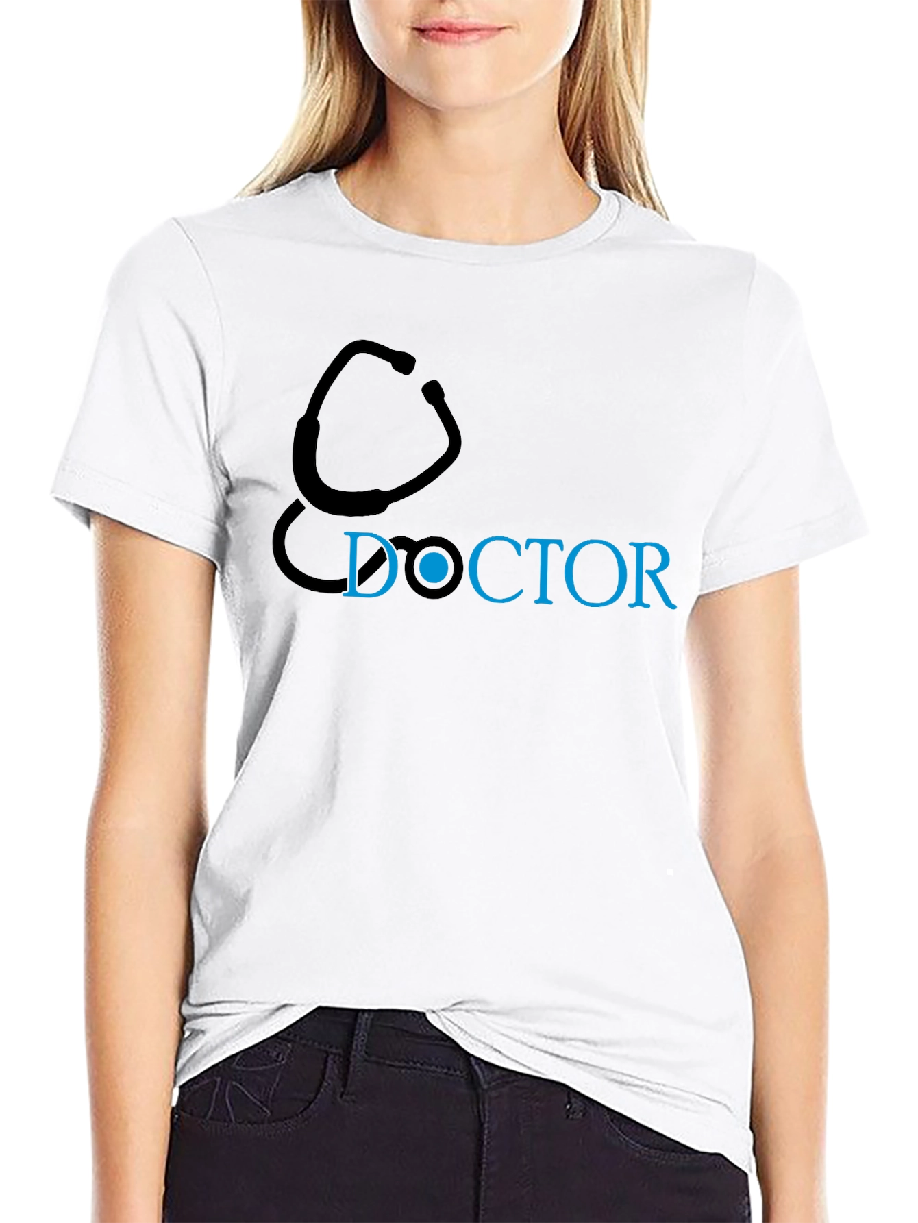 Doctor Stethoscope Graphic T-Shirt - Medical Professional Apparel