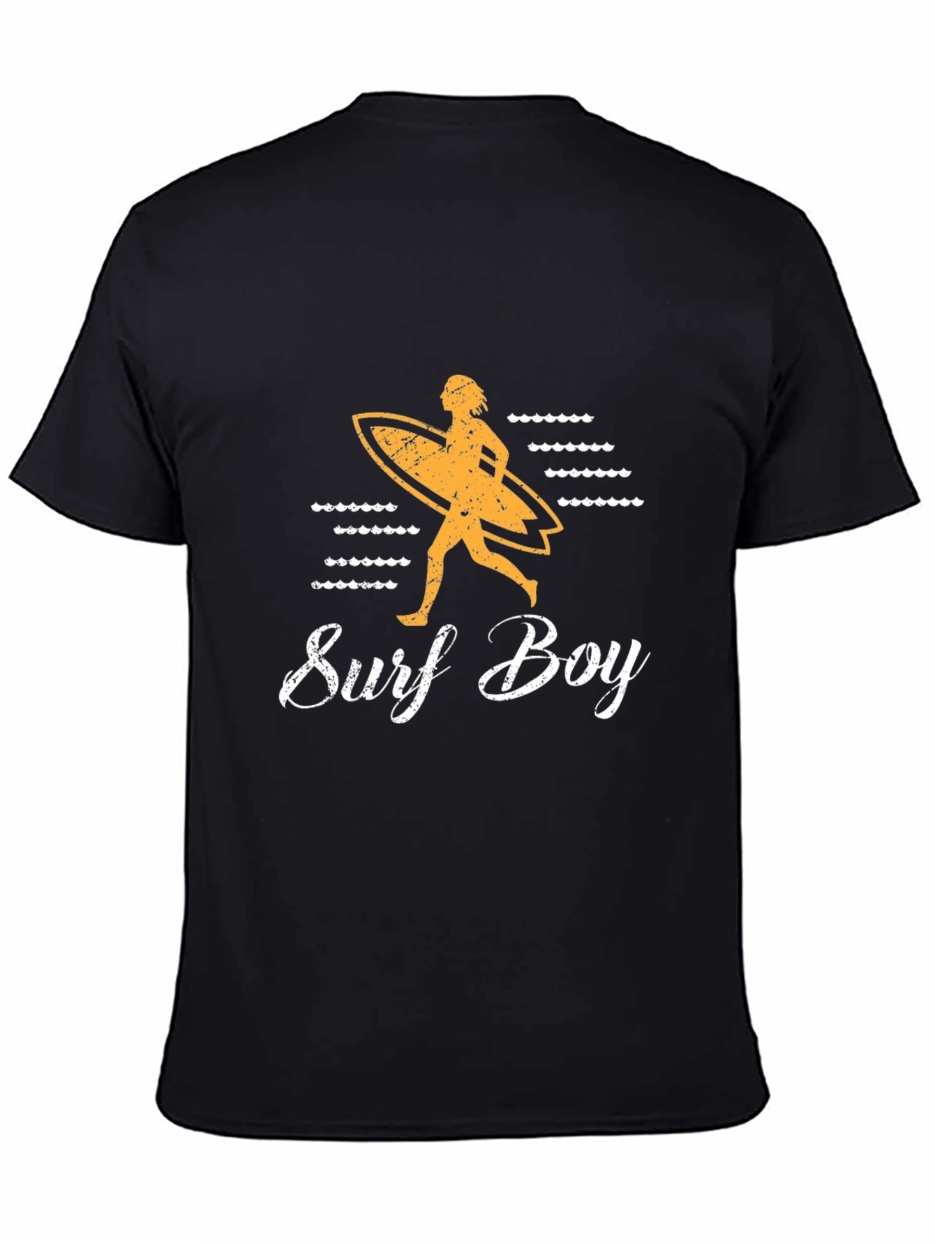 Surf Boy Graphic Tee - Black Casual Shirt