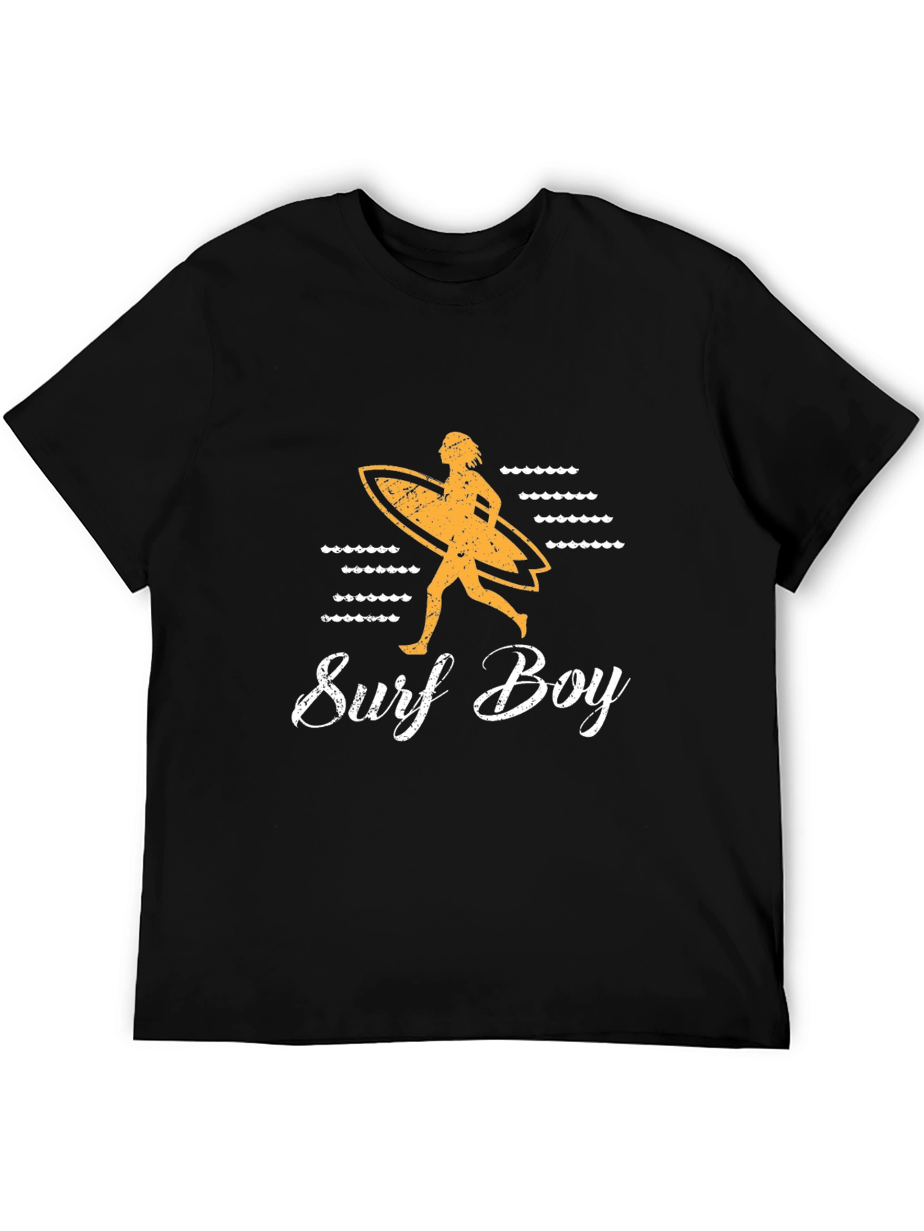 Surf Boy Graphic Tee - Black Casual Shirt