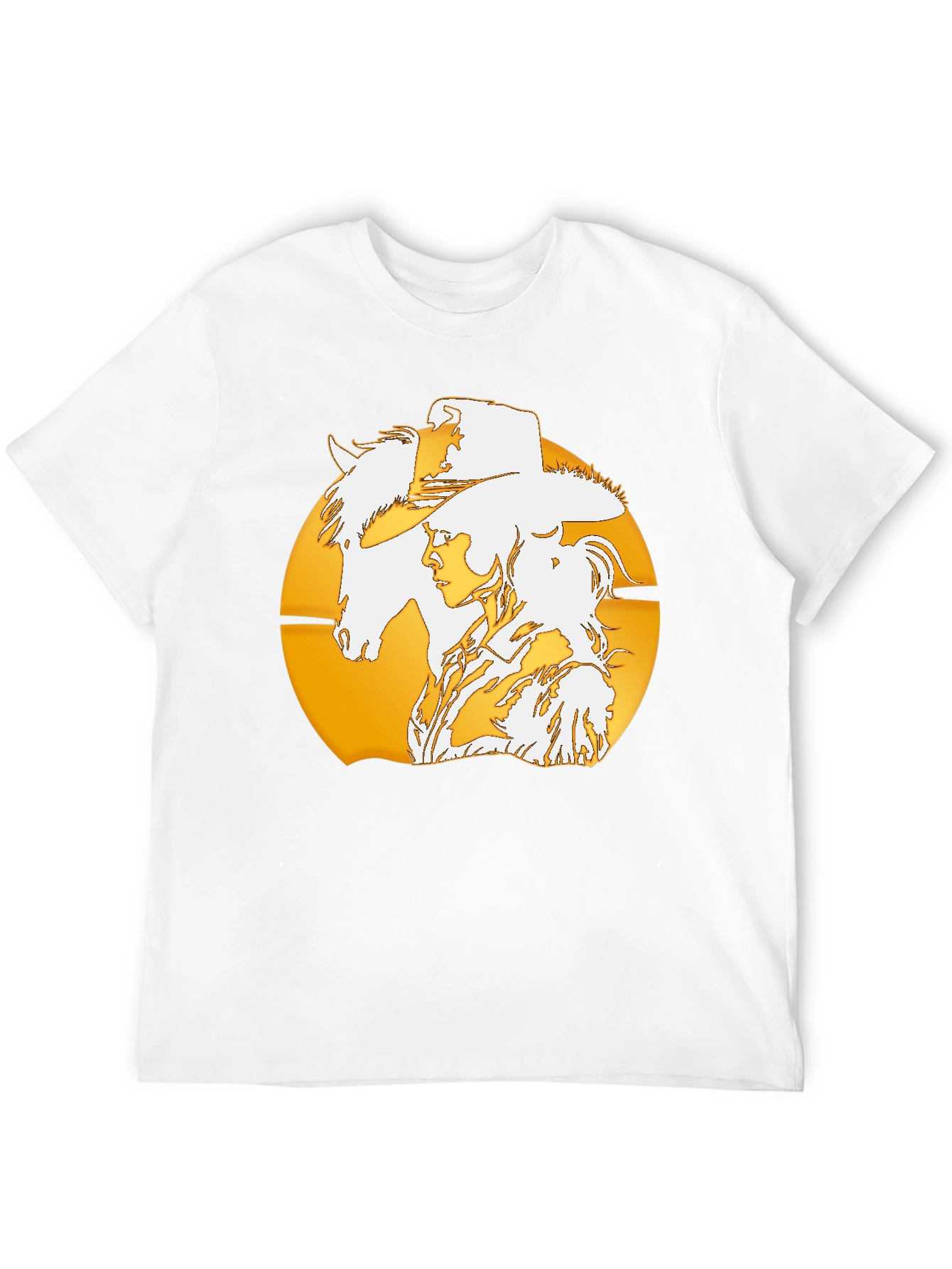 Cowboy Sunset Graphic Tee - Western Style