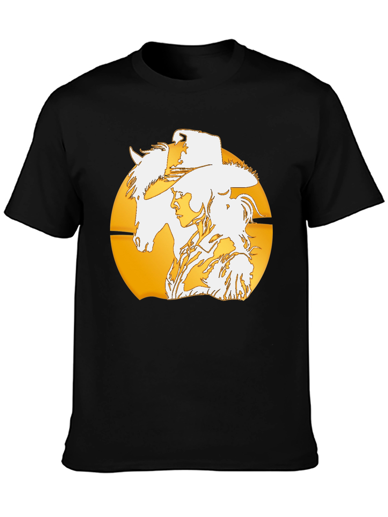 Cowboy Sunset Graphic Tee - Western Style