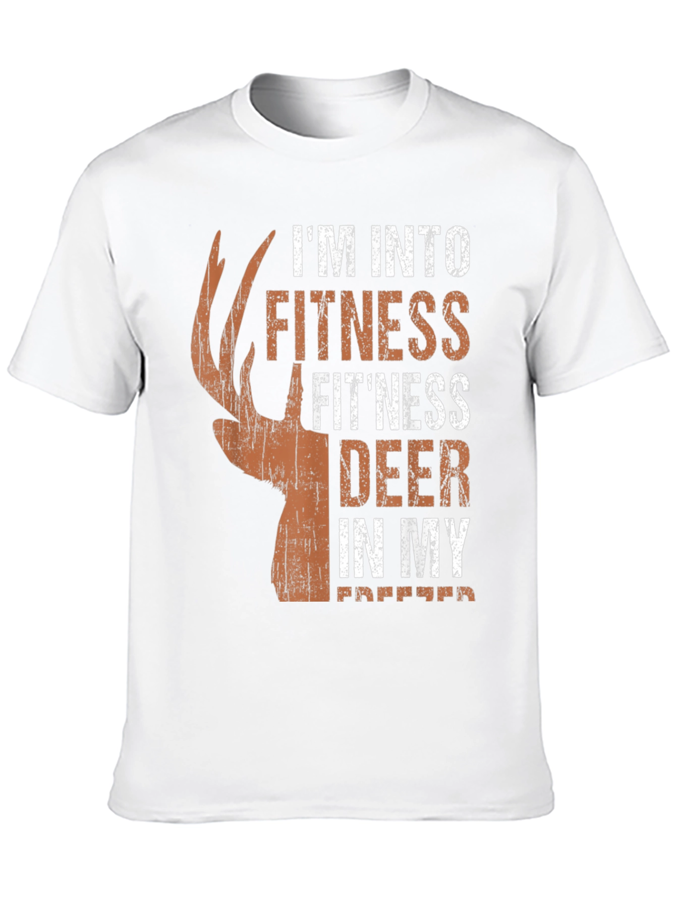 Fitness Deer Hunting T-Shirt - Novelty Graphic Tee