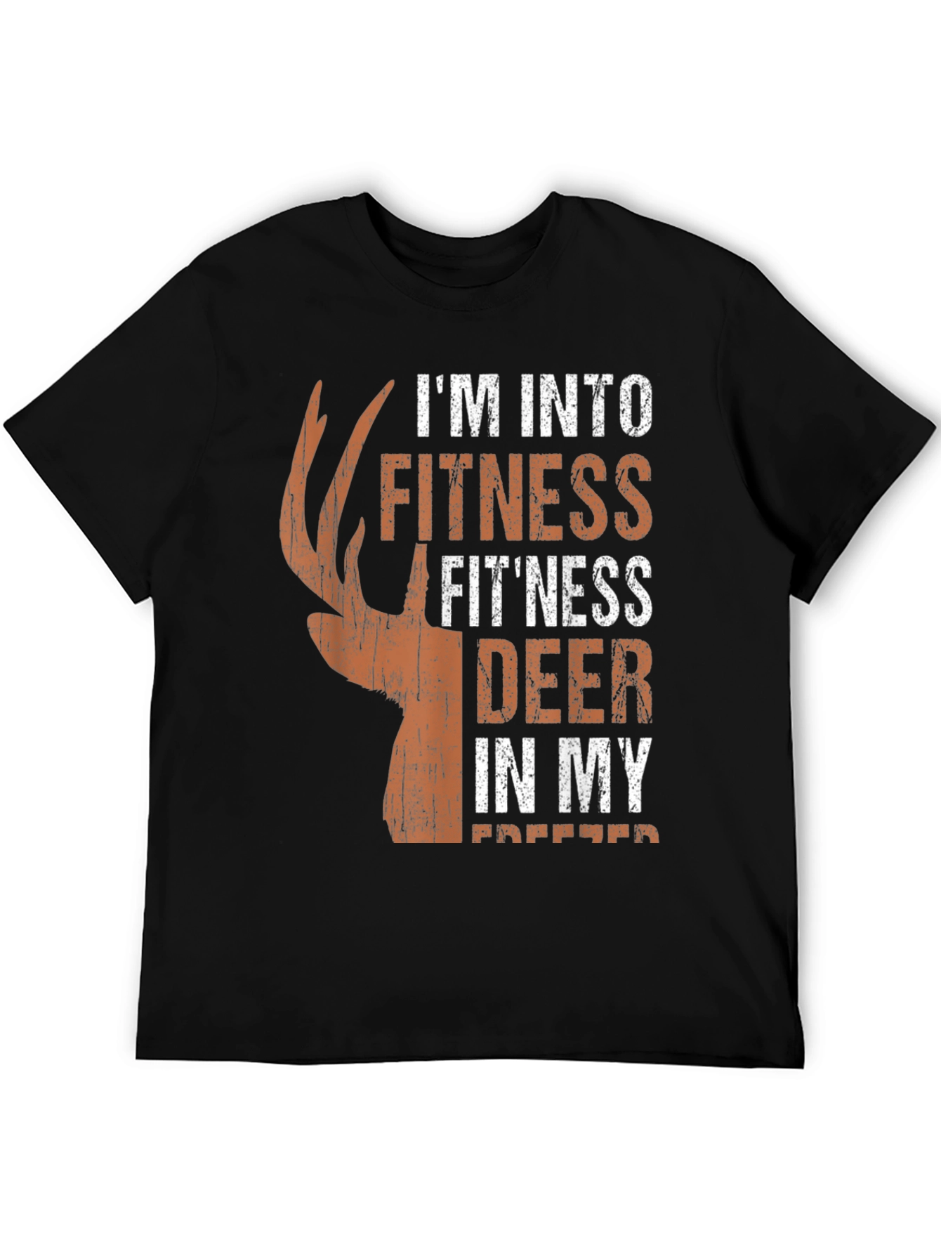 Fitness Deer Hunting T-Shirt - Novelty Graphic Tee