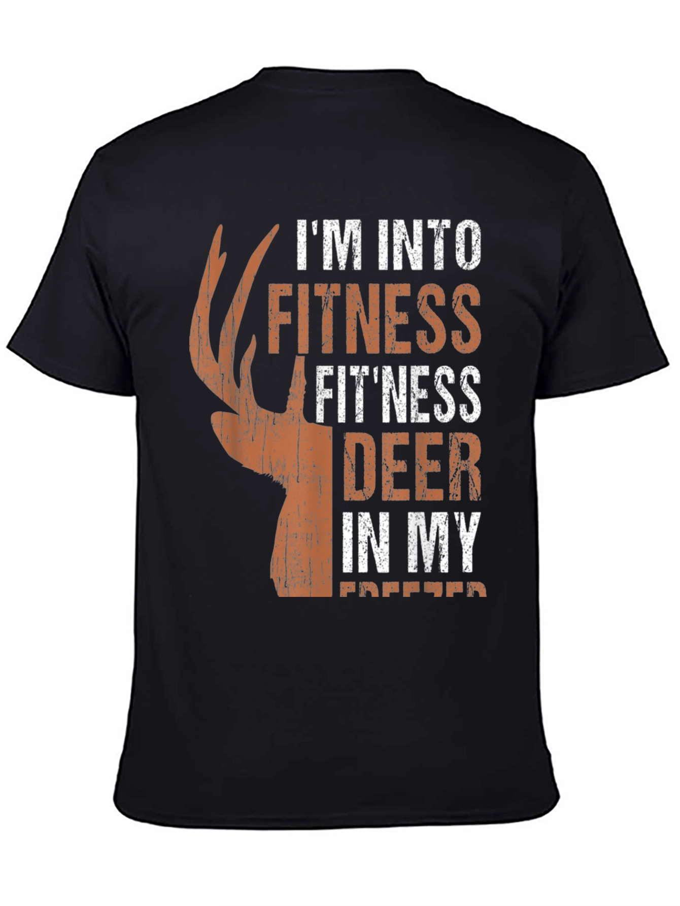 Fitness Deer Hunting T-Shirt - Novelty Graphic Tee